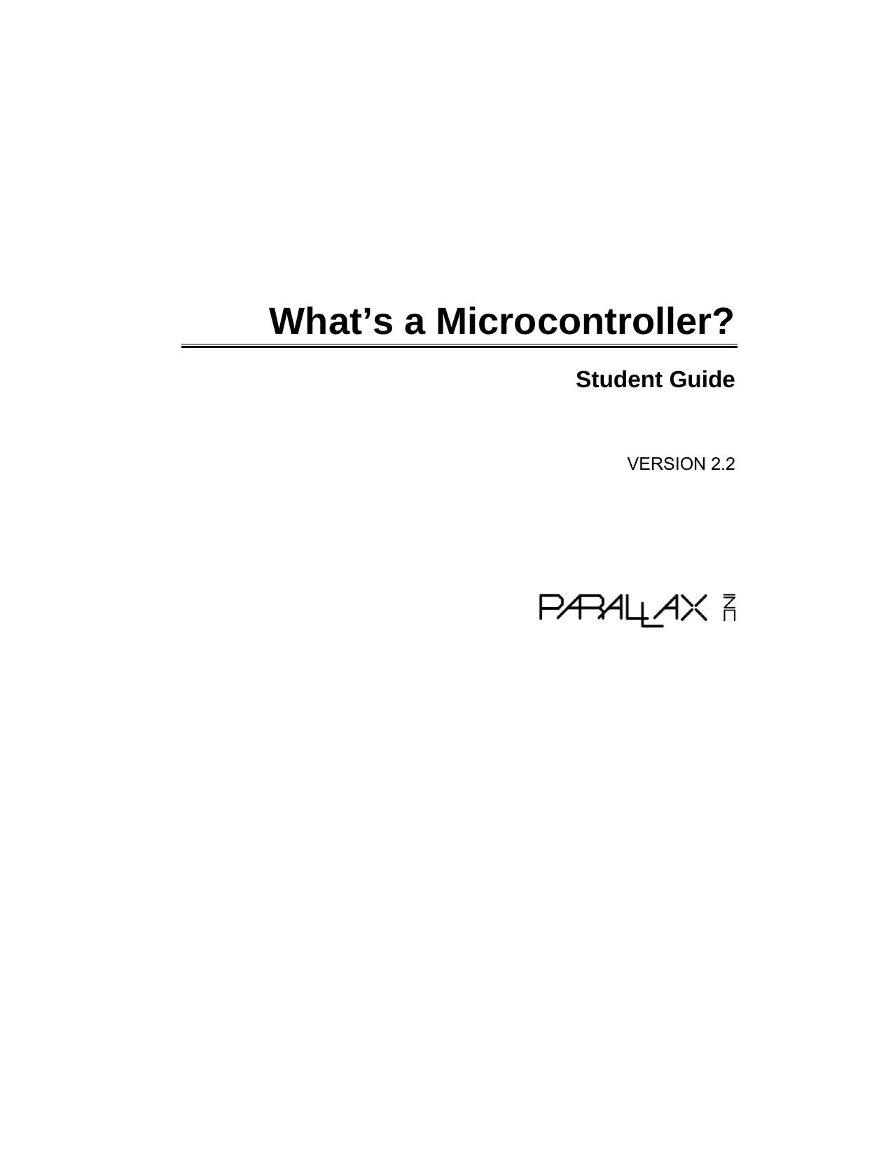 Microsoft Word - Copy of Final What's a Microcontroller v2.2.doc by unknow