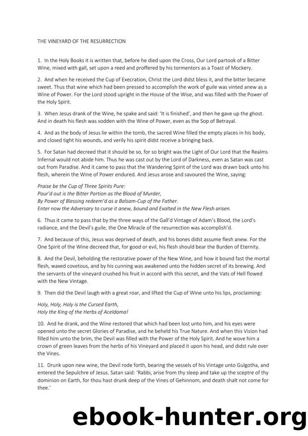 Microsoft Word - Daniel Schulke - Vineyard of the Resurrection.docx by Daniel Schulke