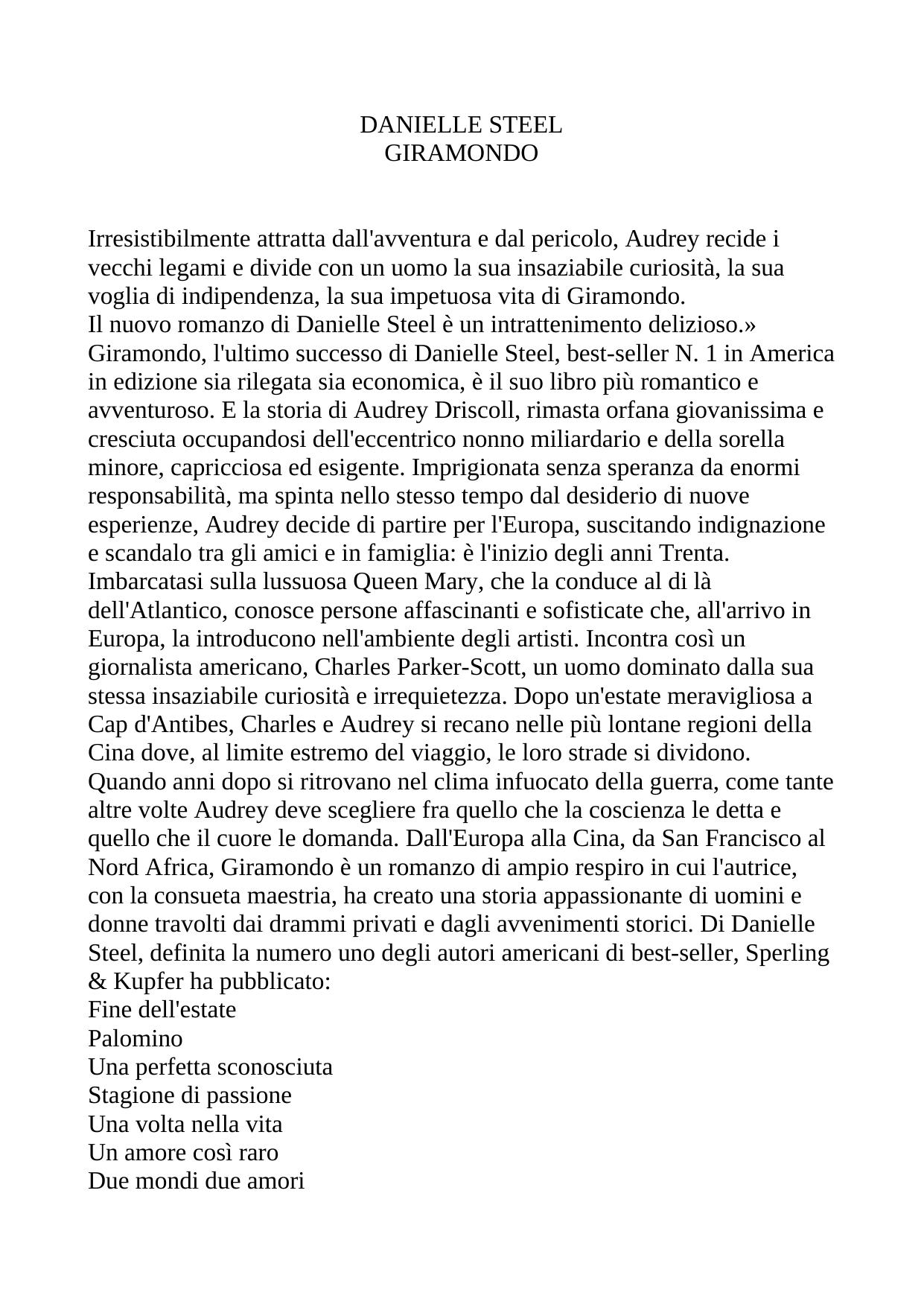 Microsoft Word - Danielle Steel - Giramondo by Alberto