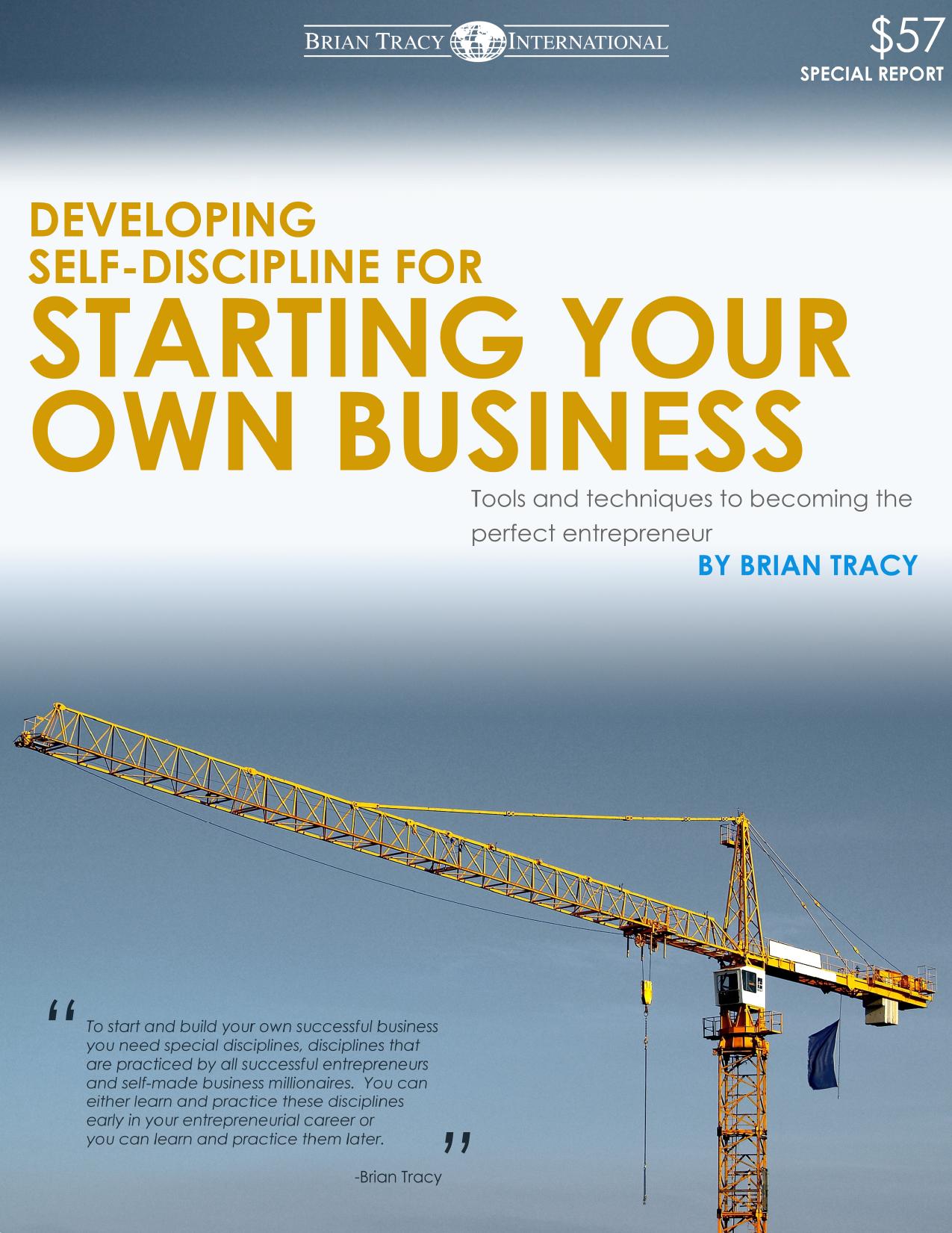 Microsoft Word - Developing Self-Discipline For Starting Your Own Business by sarah