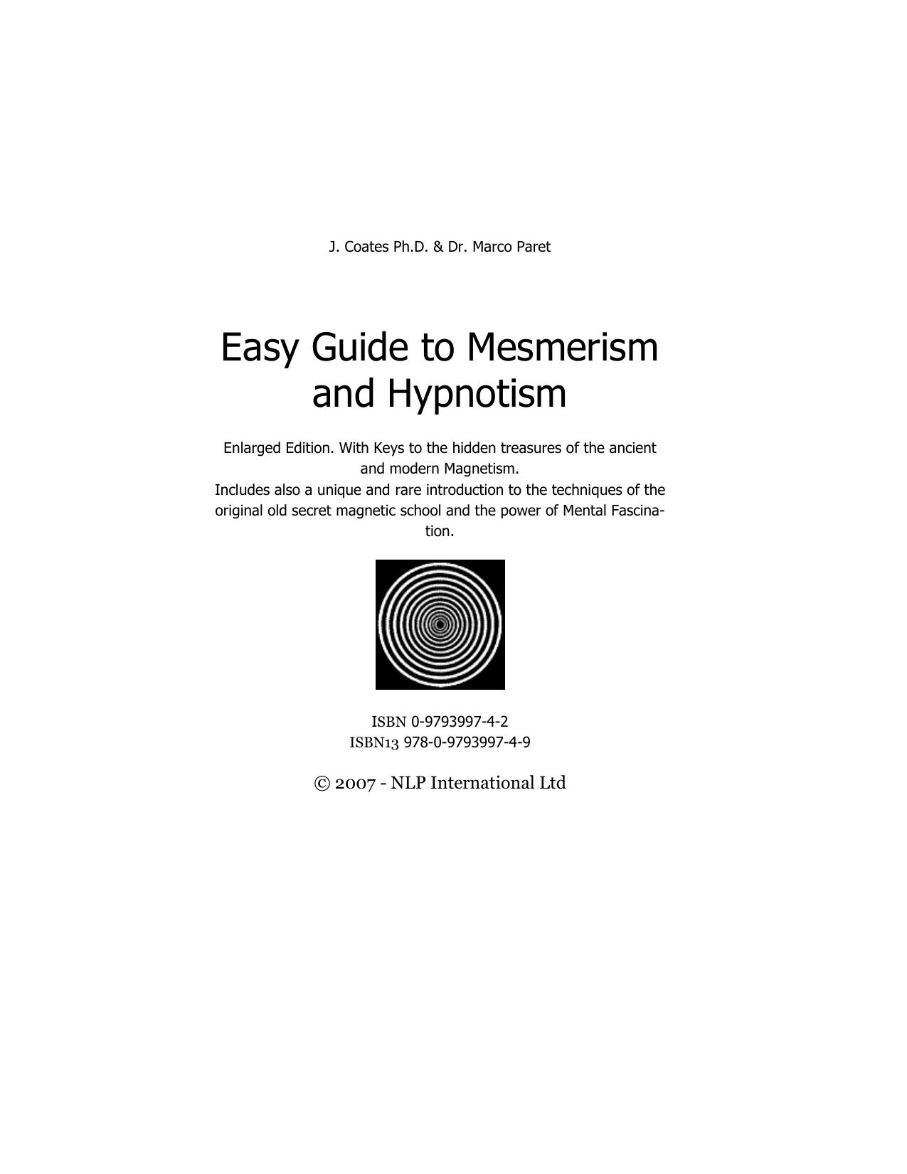 Microsoft Word - Easy Guide to Mesmerism and Hypnotism.doc by Utente