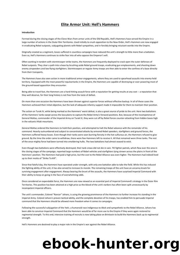 Microsoft Word - Elite Armor Unit - Hell's Hammers.docx by Hell's Hammers