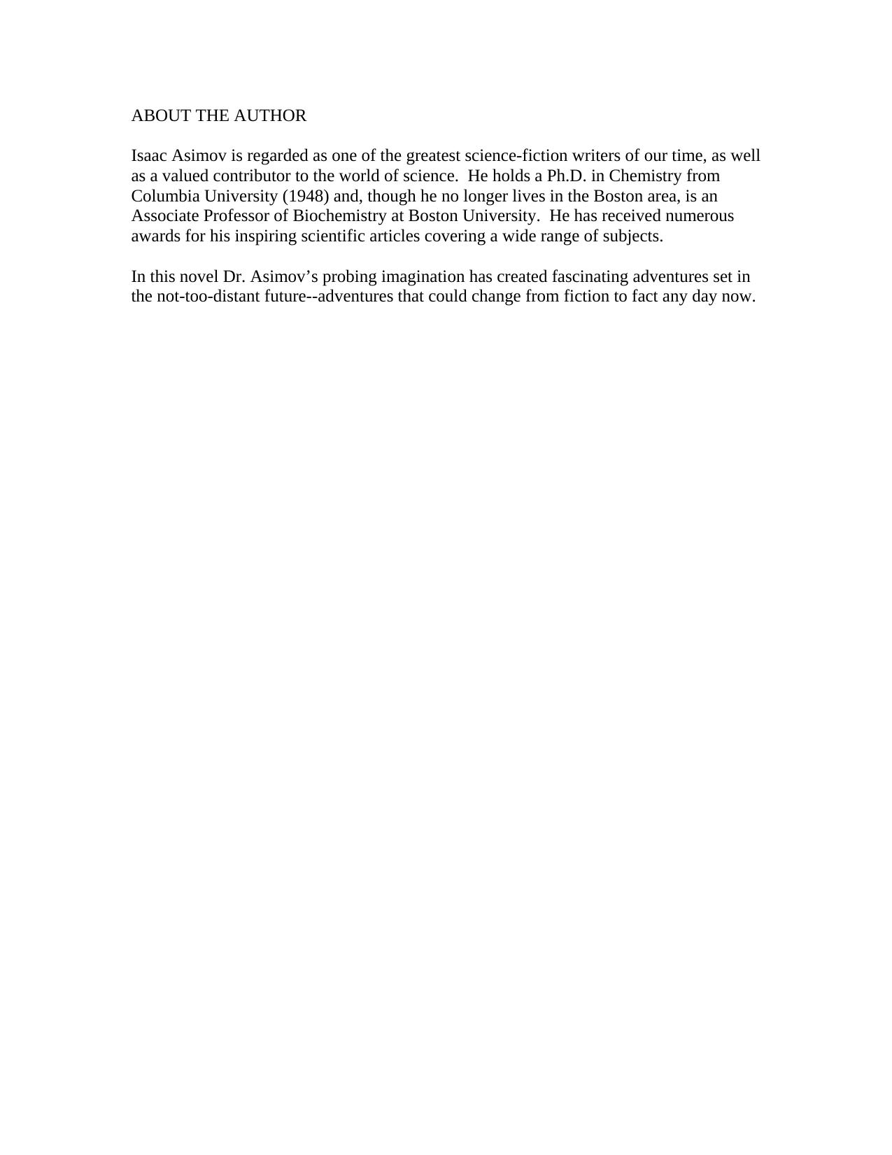 Microsoft Word - End of Eternity, The - Isaac Asimov by Princess Delilah