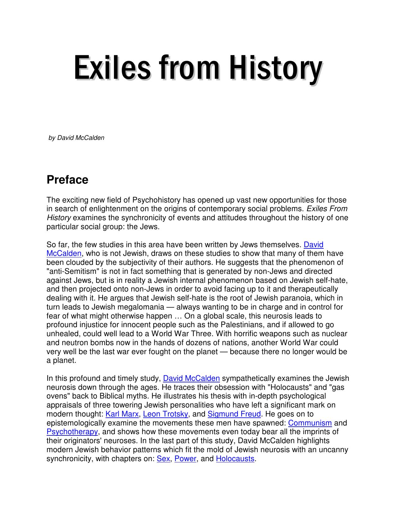 Microsoft Word - Exiles from History.doc by HP_Administrator