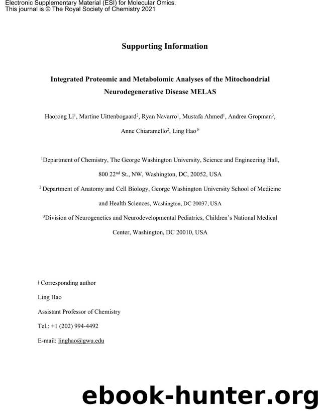 Microsoft Word - Final Supplemental MELAS omics.docx by Unknown
