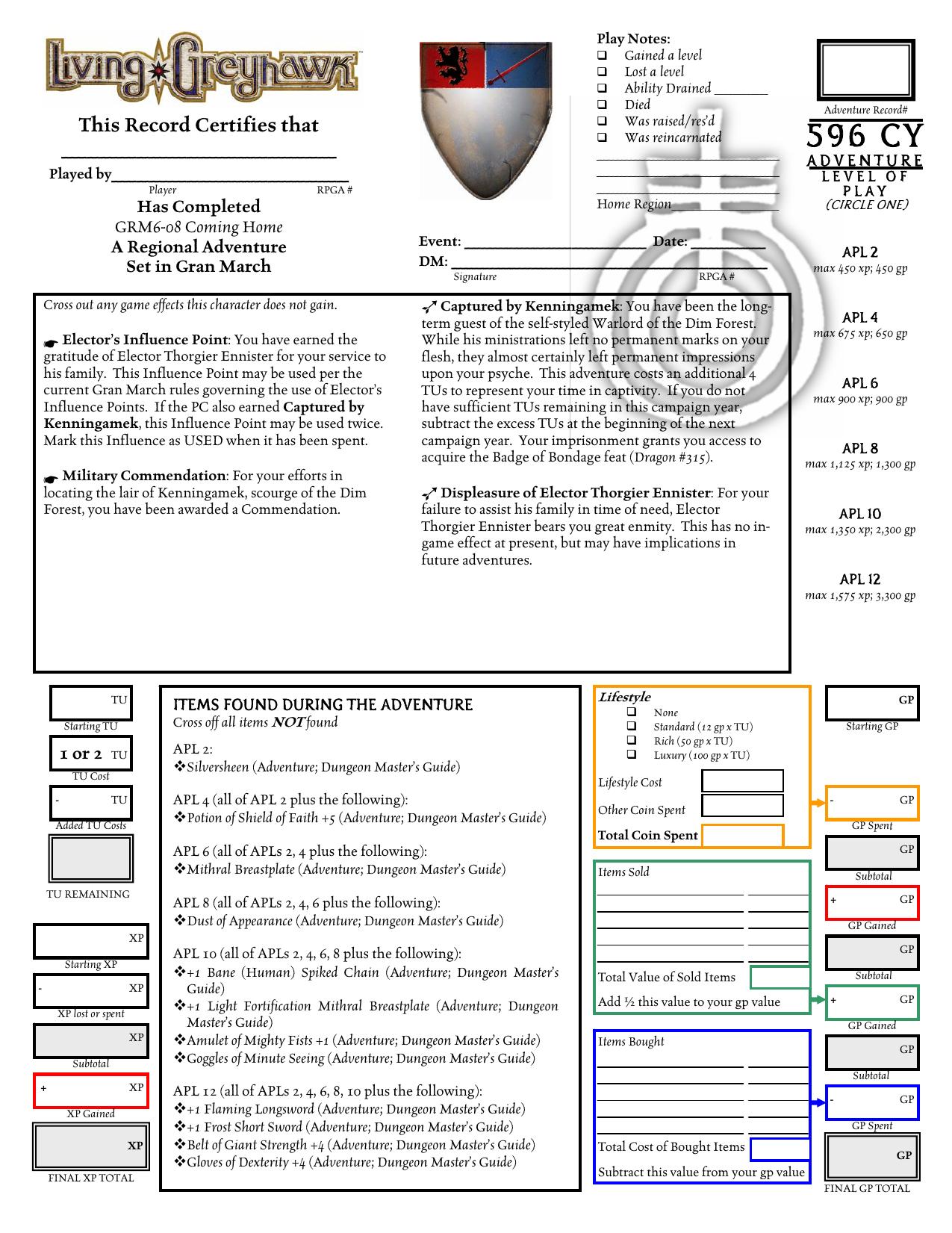 Microsoft Word - GRM6-08 Coming Home AR.doc by Administrator