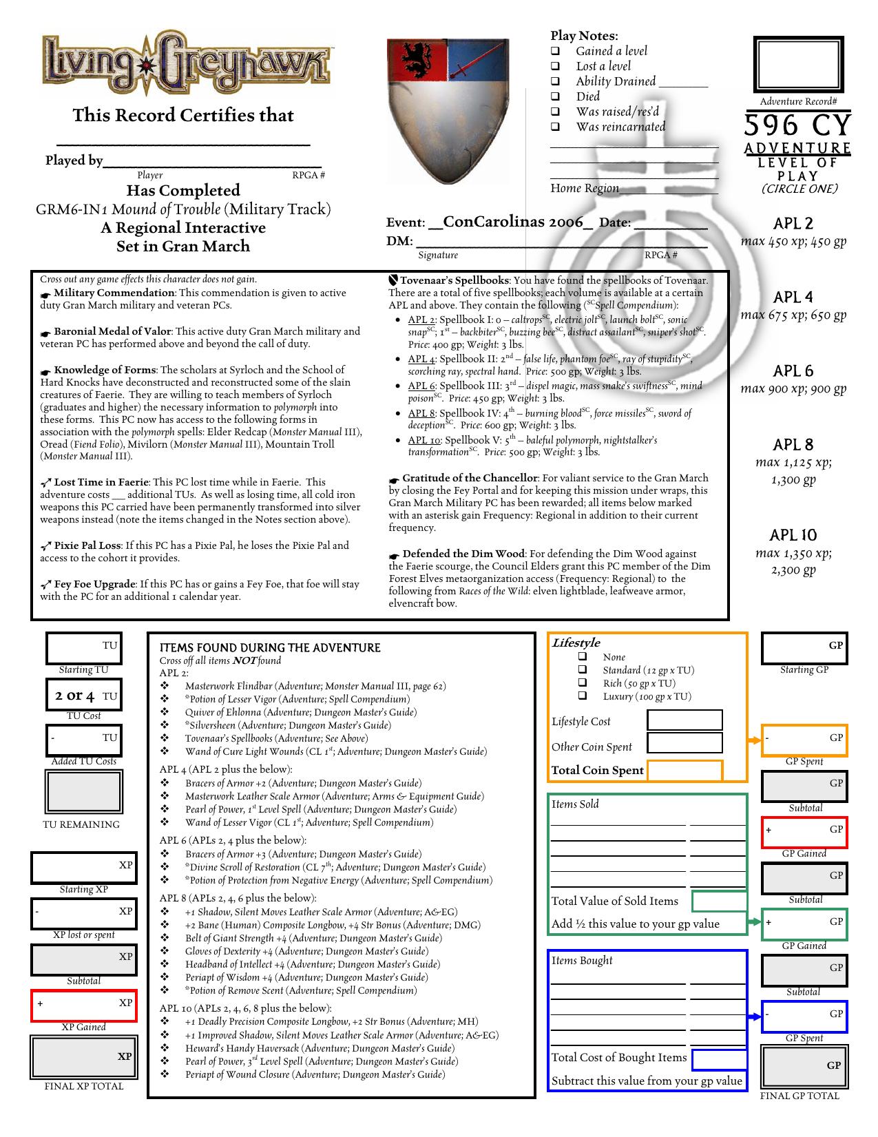 Microsoft Word - GRM6-IN1 Mound of Trouble AR - Military Track.doc by StevenC