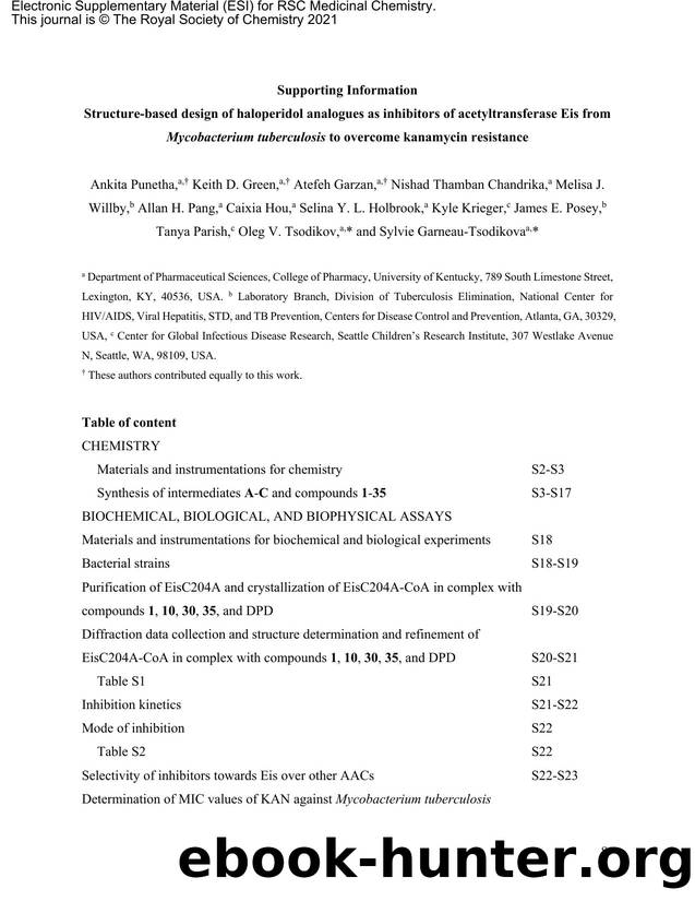 Microsoft Word - GarneauTsodikova RSC Med Chem SI revised.docx by Unknown