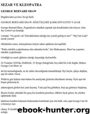 Microsoft Word - George Bernard Shaw - Sezar Ve Kleopatra.txt by z