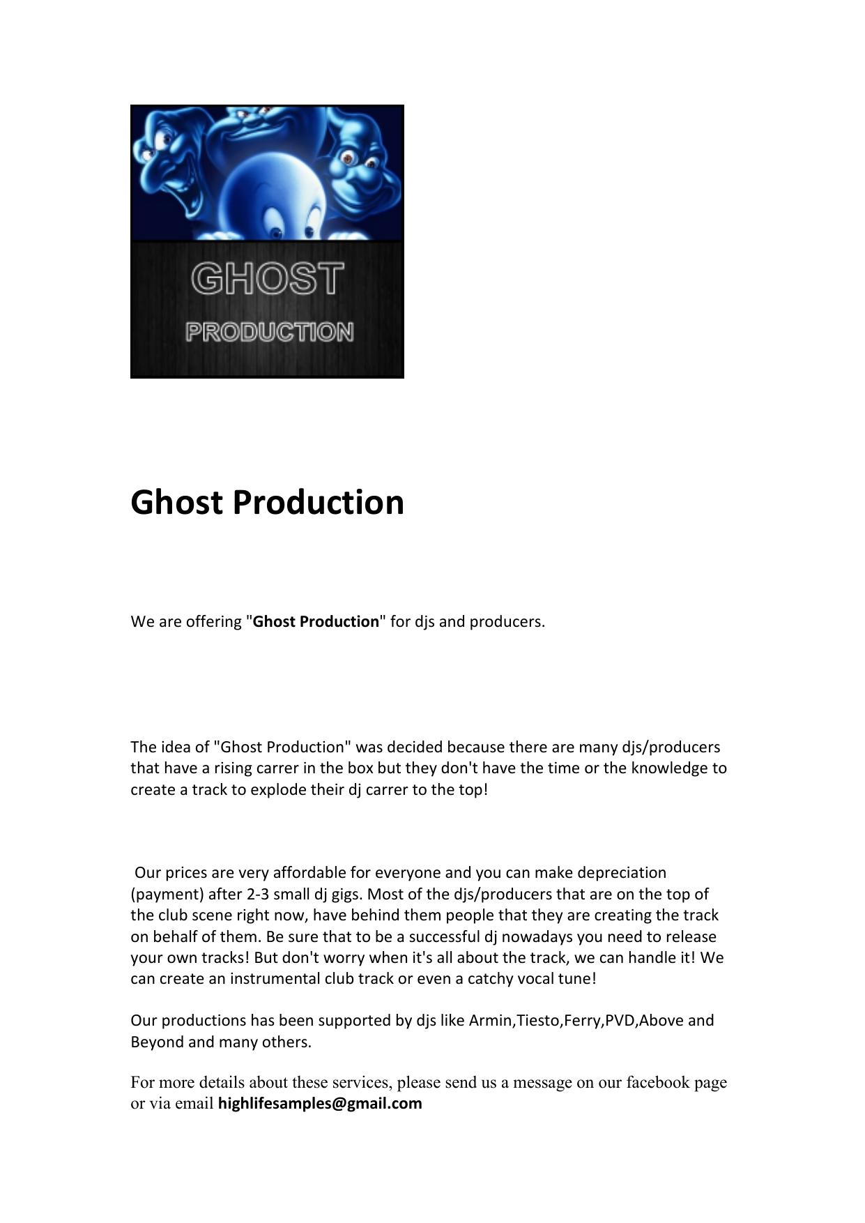 Microsoft Word - Ghost Production.doc by Administrator