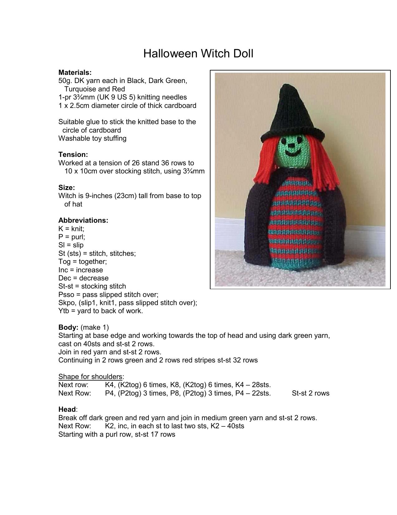 Microsoft Word - Halloween Witch Doll.doc by Alison