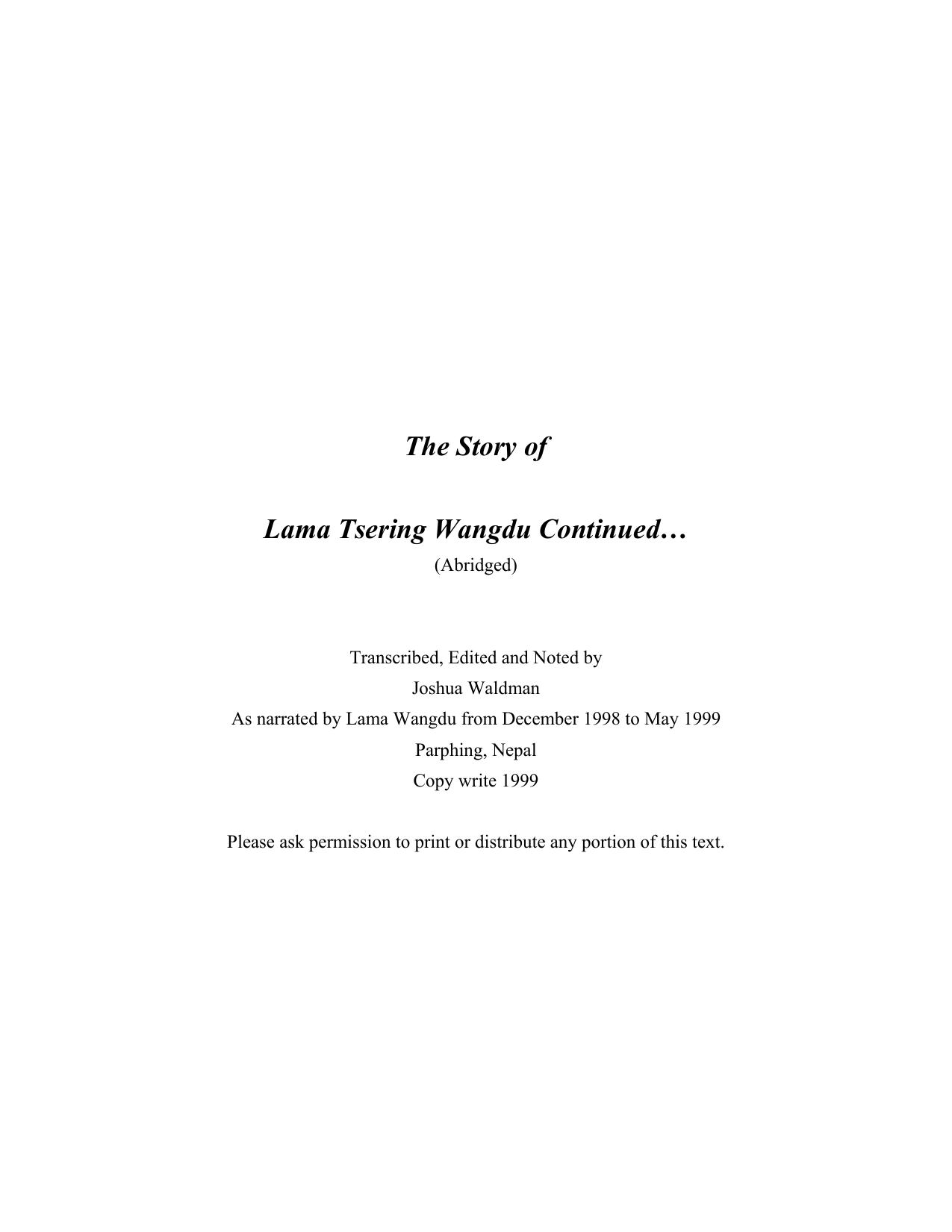 Microsoft Word - Hegiography of Lama Wangdu.ch.2.doc by Joshua