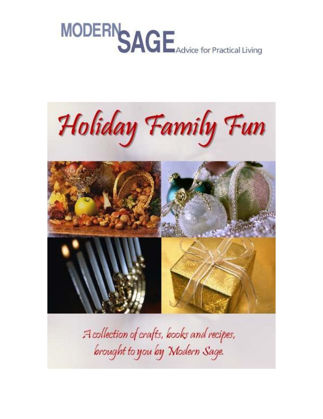 Microsoft Word - Holiday Family Fun Ebook.doc by Susan