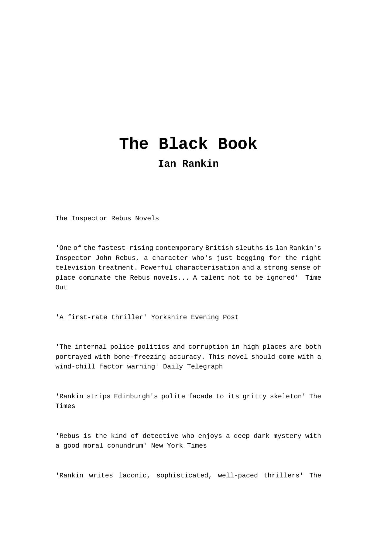 Microsoft Word - Ian Rankin John Rebus 06 - The Black Book by Zhiping Zhang