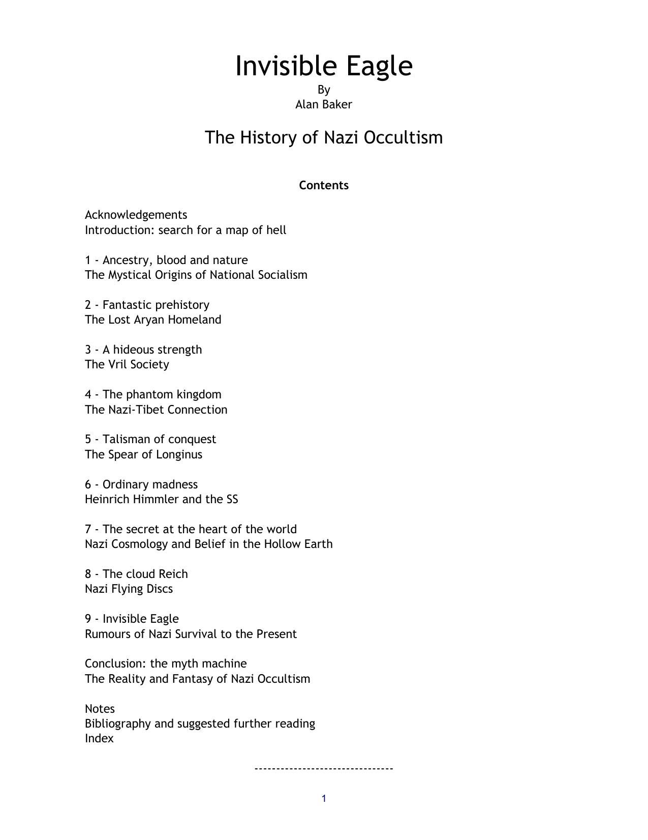 Microsoft Word - Invisible Eagle By Alan Baker - The History of Nazi Occult. by Owner