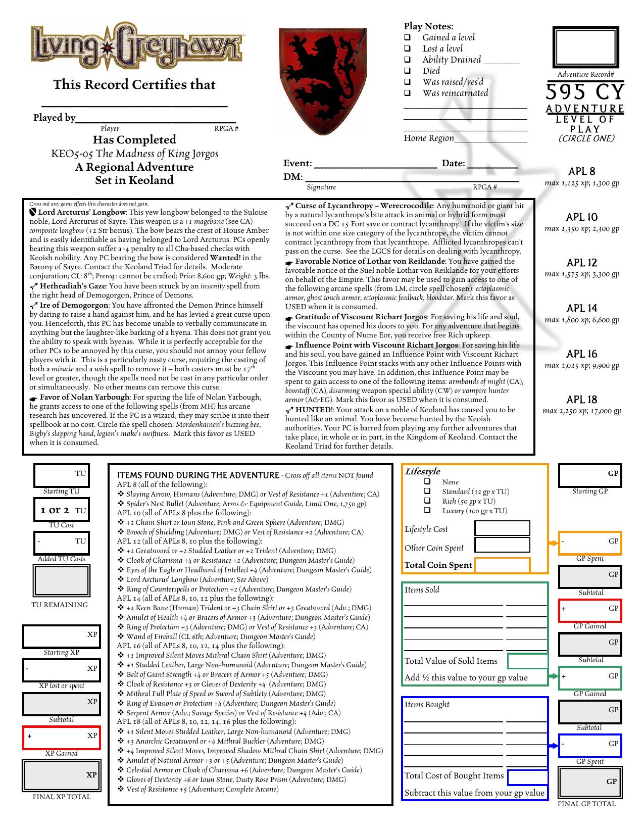 Microsoft Word - KEO5-05 The Madness of King Jorgos AR.doc by StevenC
