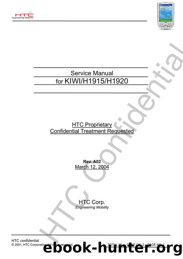 Microsoft Word - KIWI Service Manual A02 by Administrator