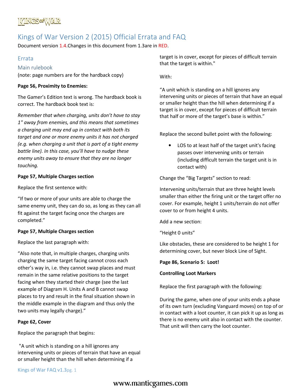 Microsoft Word - Kings-of-War-Version-1.4-Errata-and-FAQ by Moorman