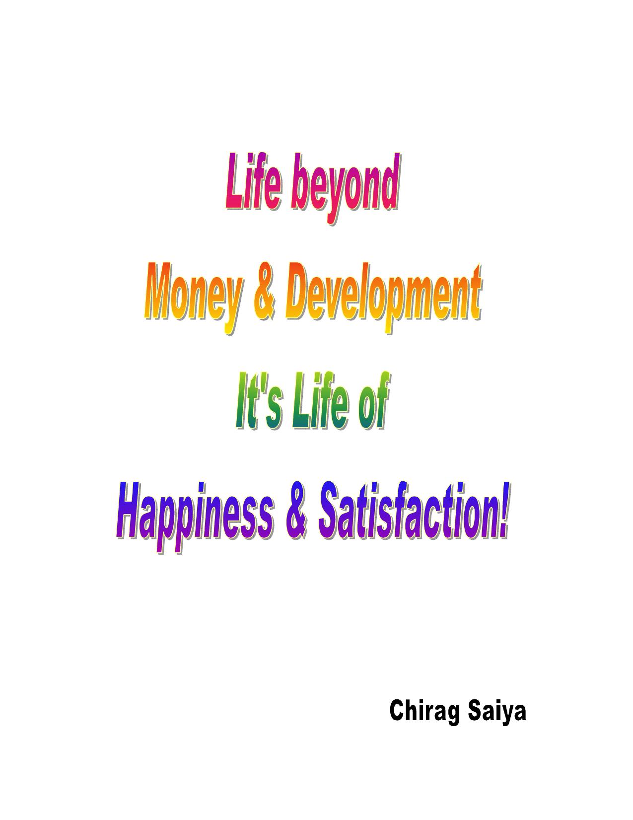 Microsoft Word - Life beyond Money & Development.doc by Alpa works