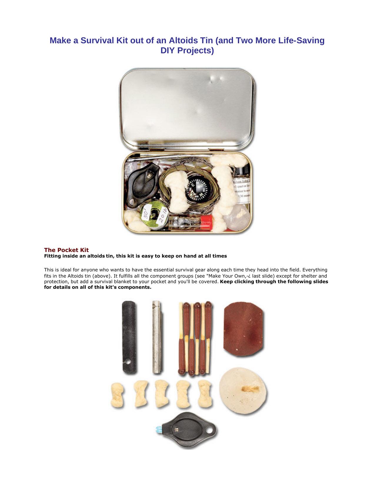 Microsoft Word - Make a Survival Kit out of an Altoids Tin.doc by Kevin Cupp