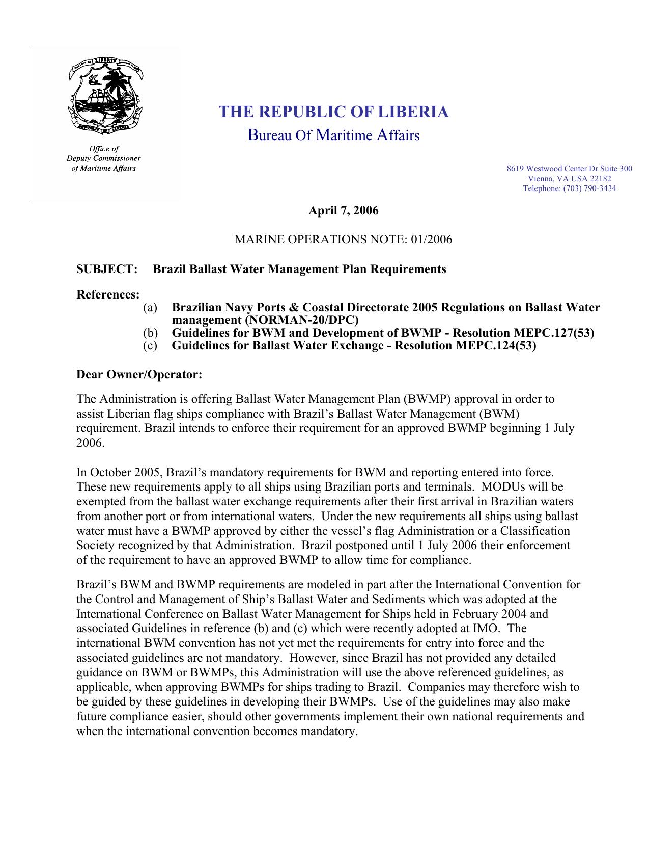 Microsoft Word - Marine Operations Note 1- BWM.doc by tkeegan