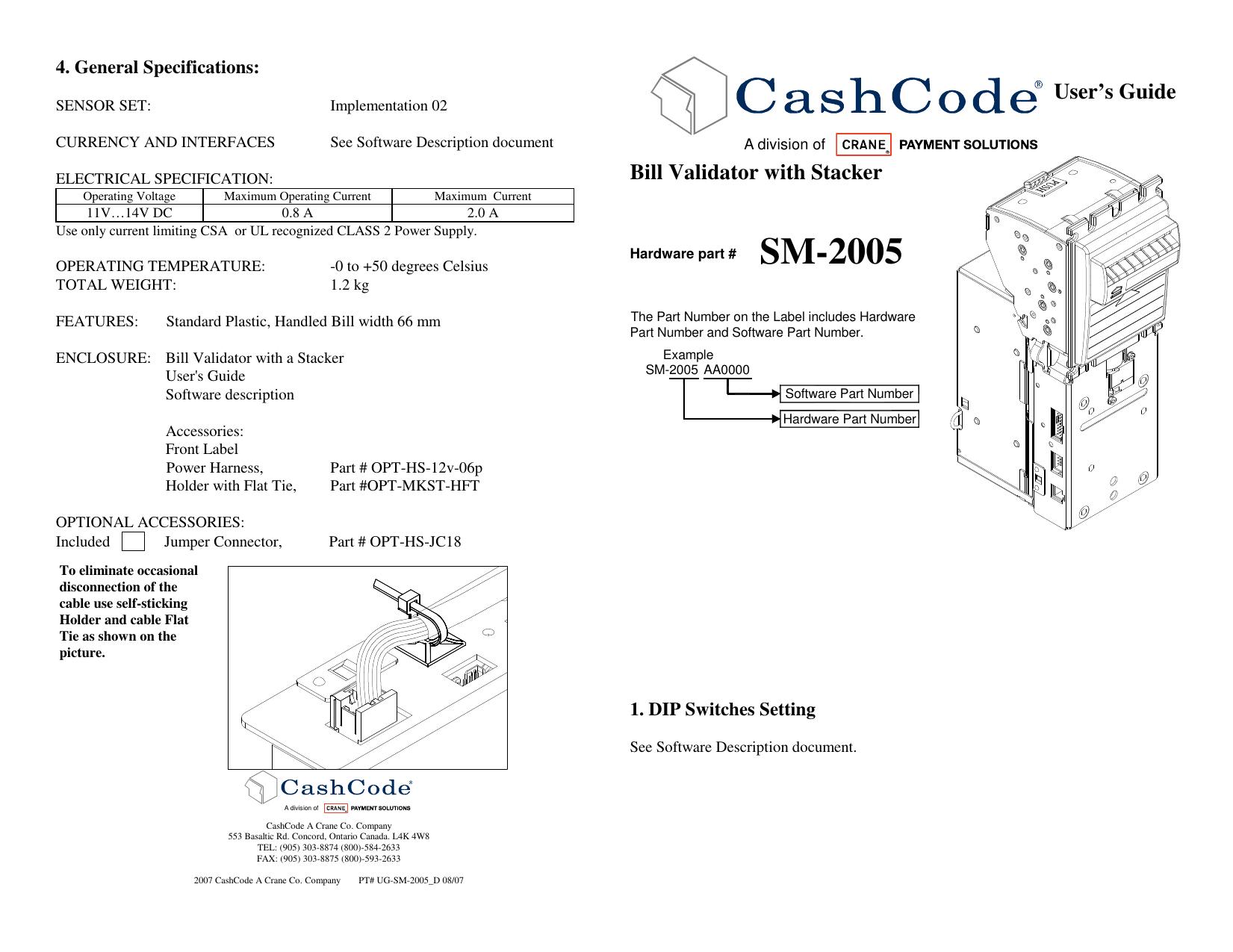 Microsoft Word - Mechanical User Guide - SM-2005_E.doc by cchampagne