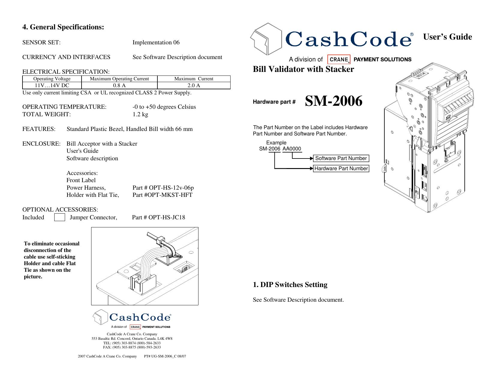 Microsoft Word - Mechanical User Guide - SM-2006_C.doc by cchampagne