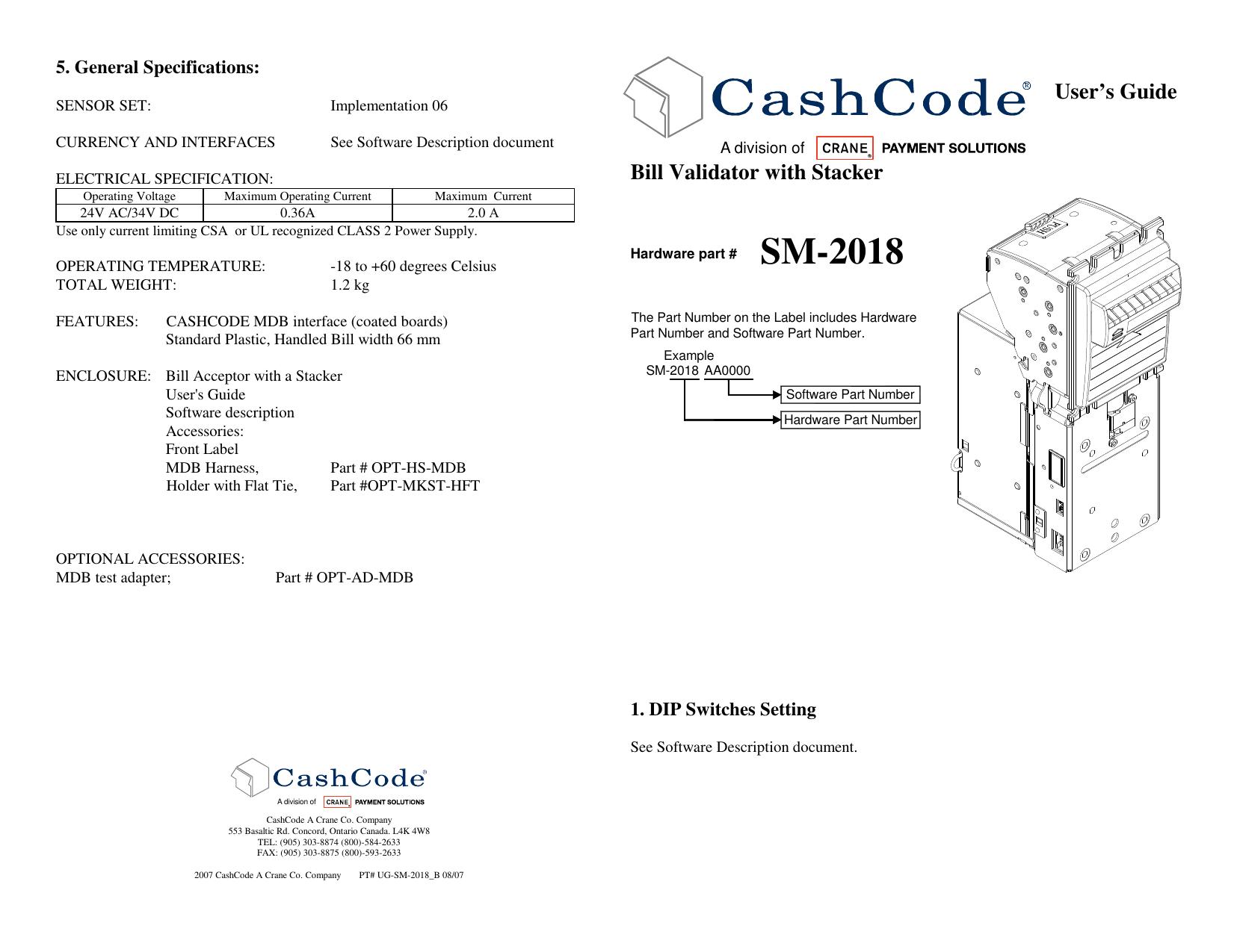 Microsoft Word - Mechanical User Guide - SM-2018_B.doc by cchampagne
