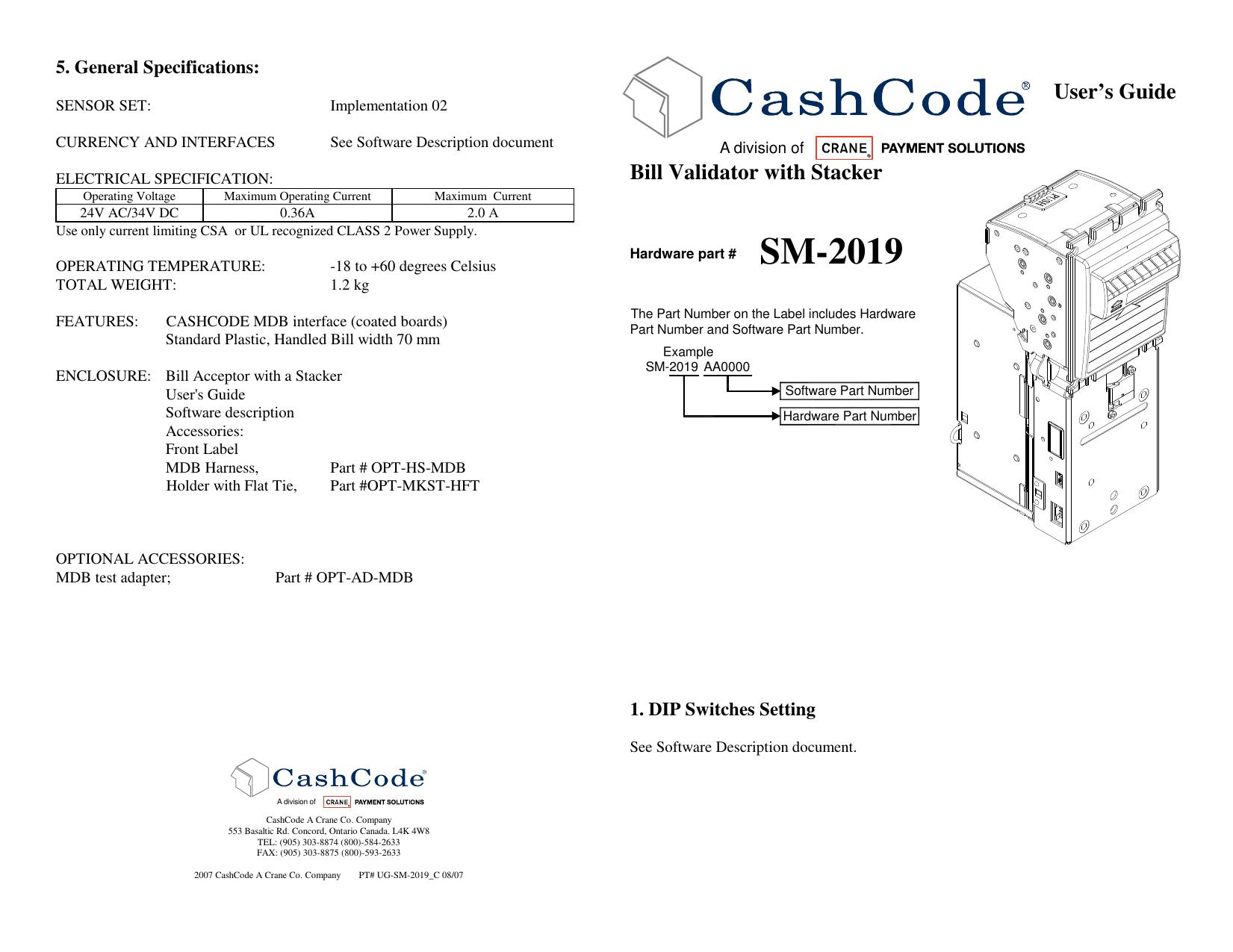 Microsoft Word - Mechanical User Guide - SM-2019_C.doc by cchampagne