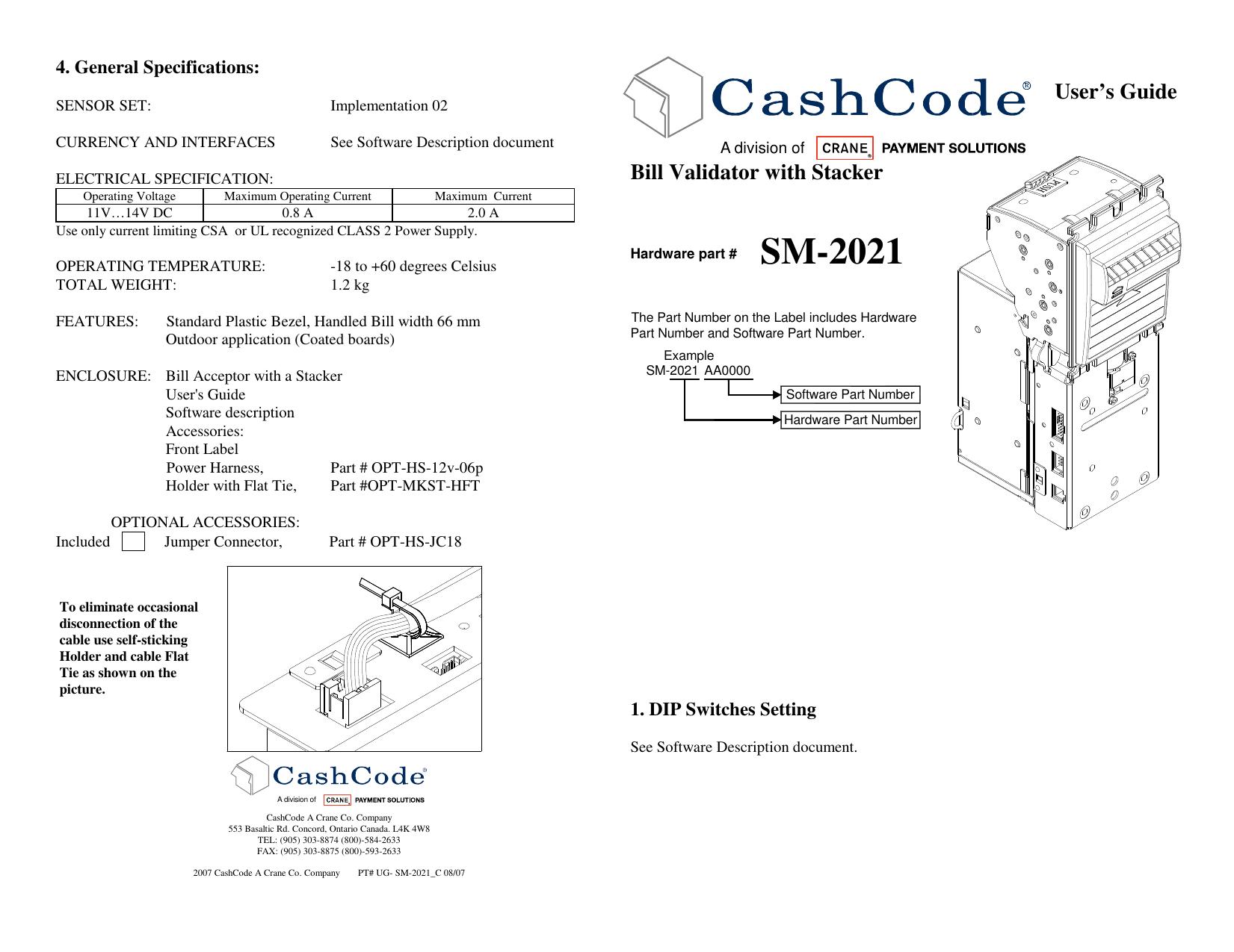 Microsoft Word - Mechanical User Guide - SM-2021_C.doc by cchampagne