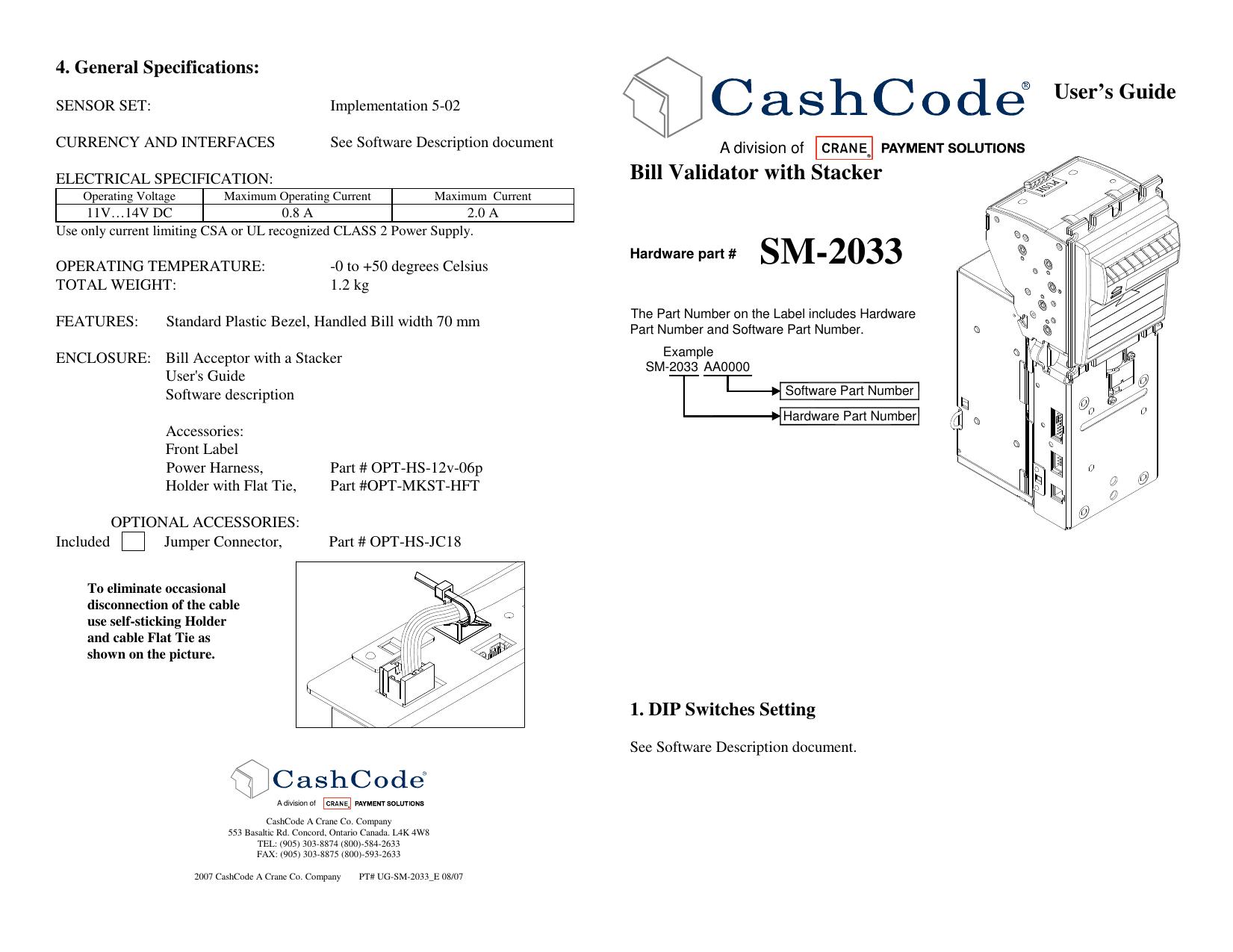 Microsoft Word - Mechanical User Guide - SM-2033_E.doc by cchampagne
