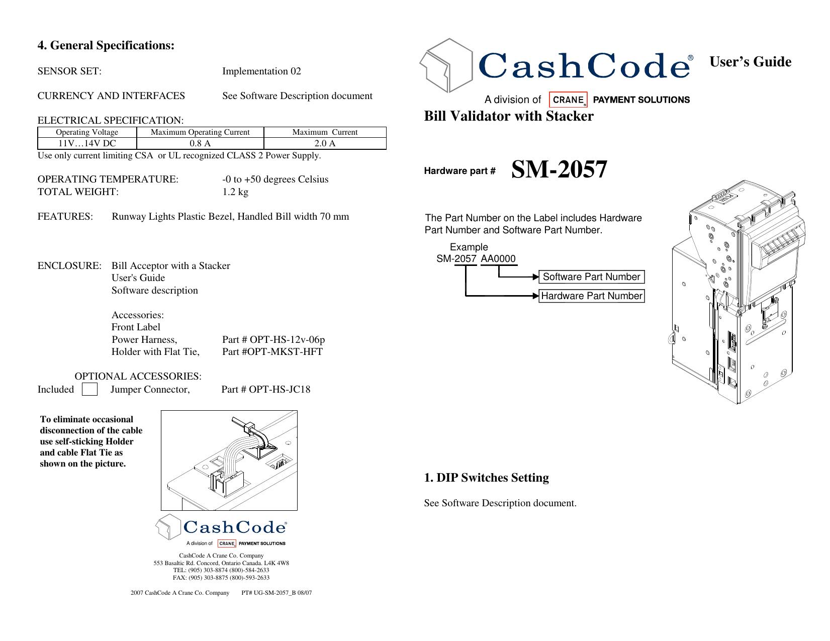 Microsoft Word - Mechanical User Guide - SM-2057_B.doc by cchampagne