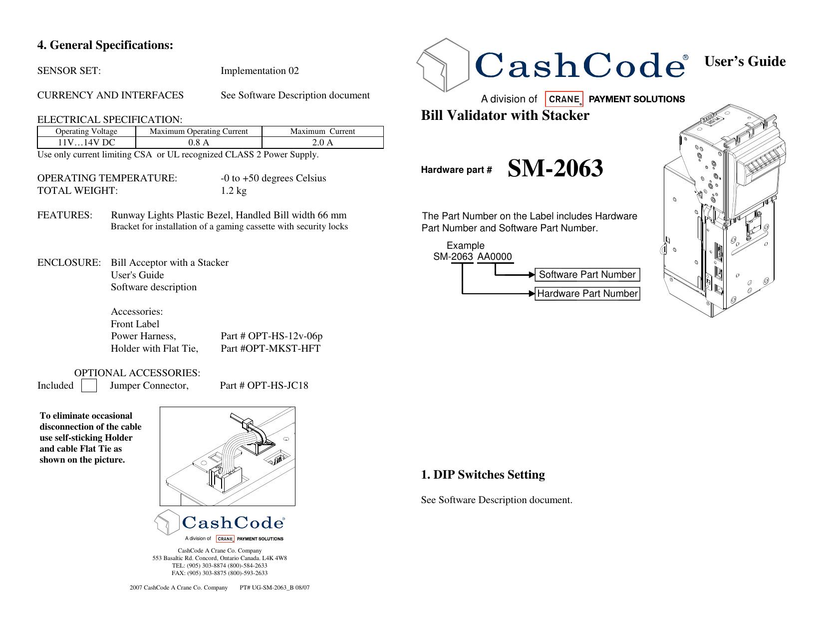 Microsoft Word - Mechanical User Guide - SM-2063_B.doc by cchampagne
