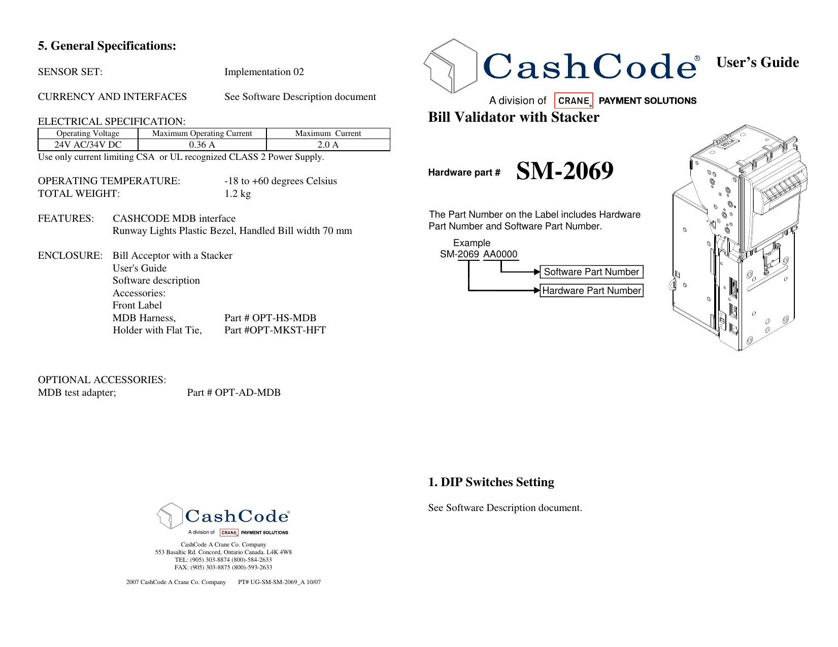 Microsoft Word - Mechanical User Guide - SM-2069_A.doc by cchampagne