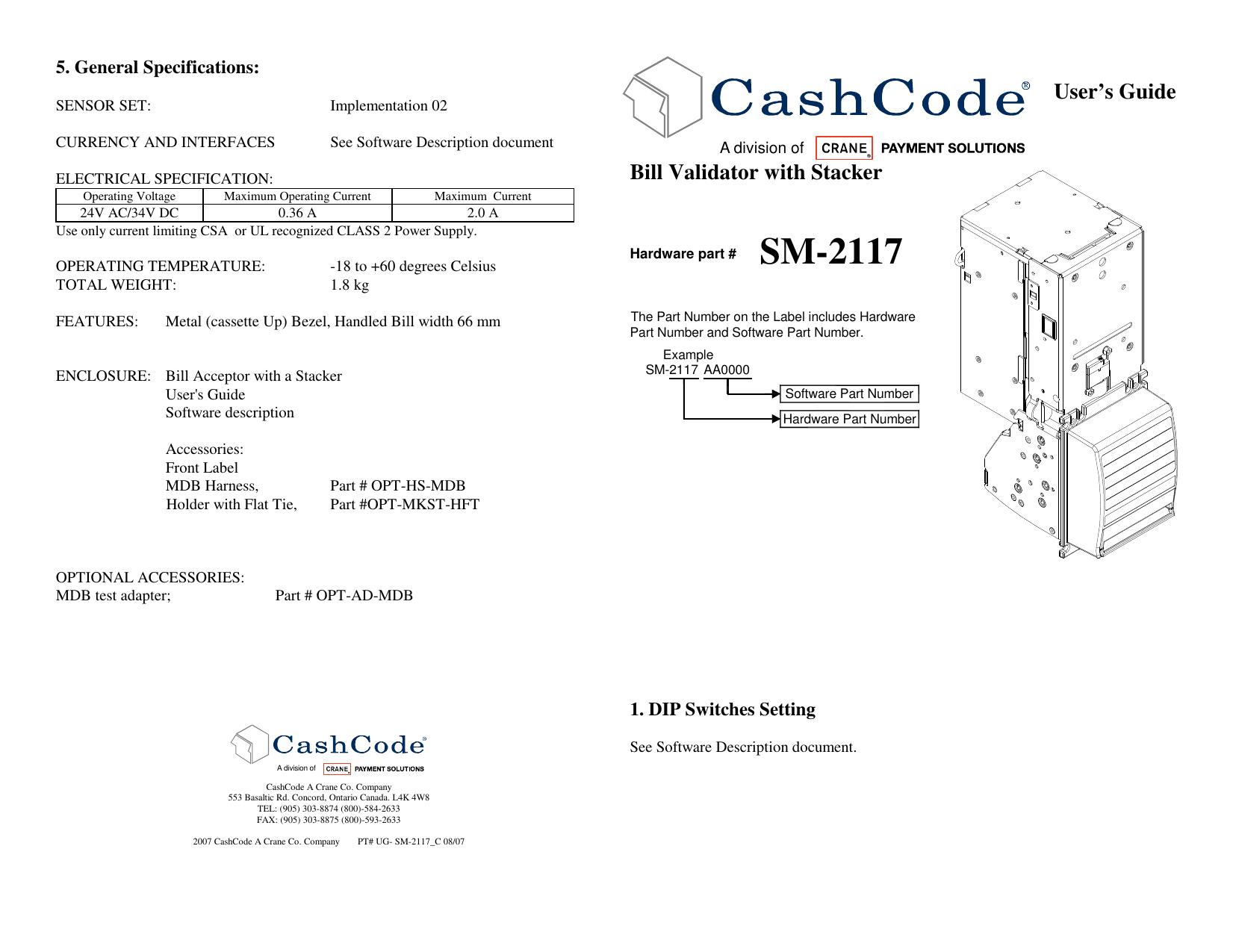 Microsoft Word - Mechanical User Guide - SM-2117_C.doc by cchampagne