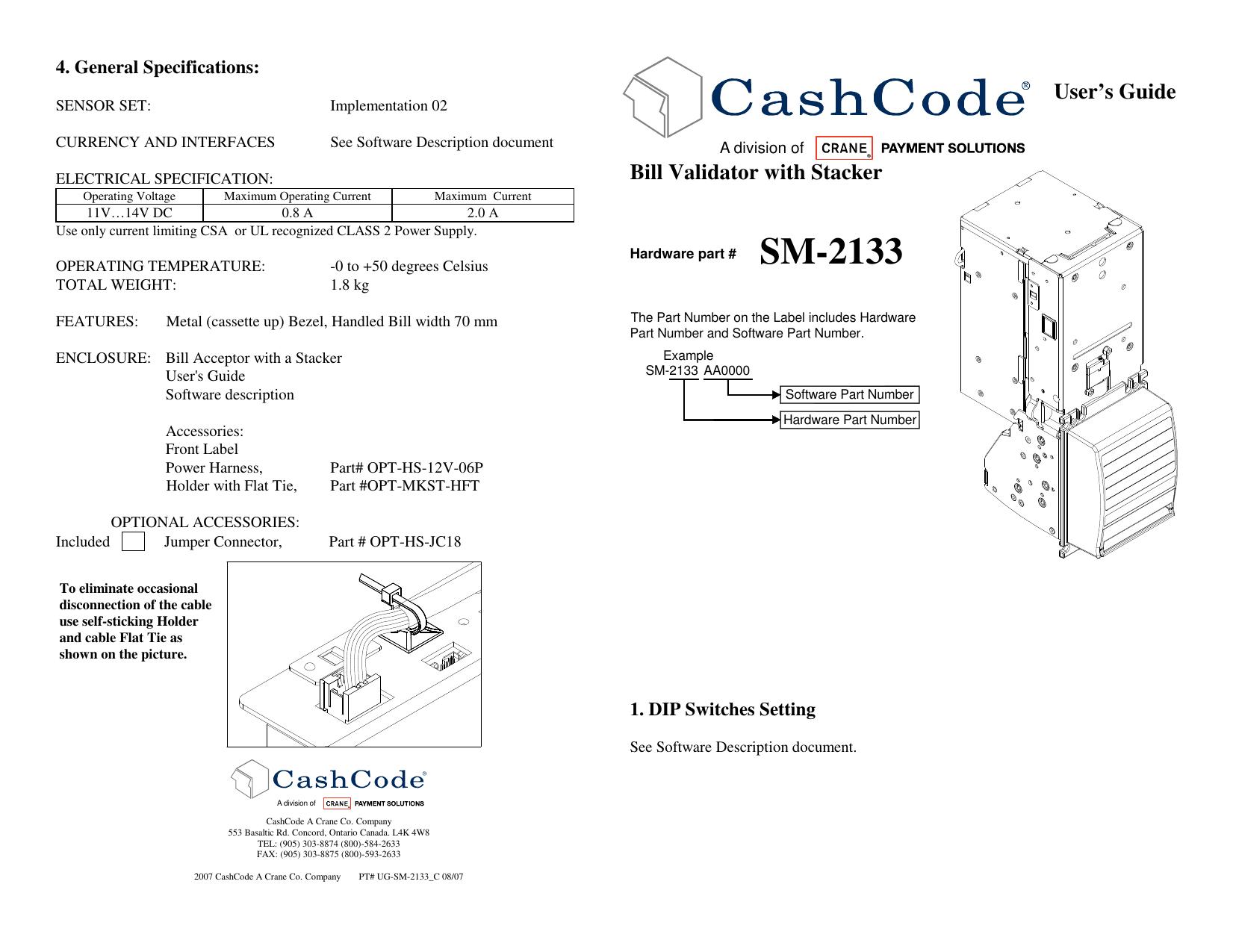 Microsoft Word - Mechanical User Guide - SM-2133_C.doc by cchampagne