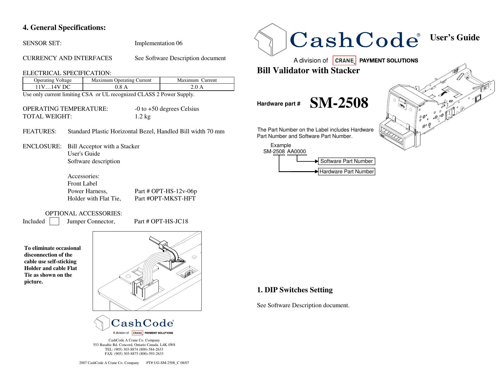 Microsoft Word - Mechanical User Guide - SM-2508_C.doc by cchampagne