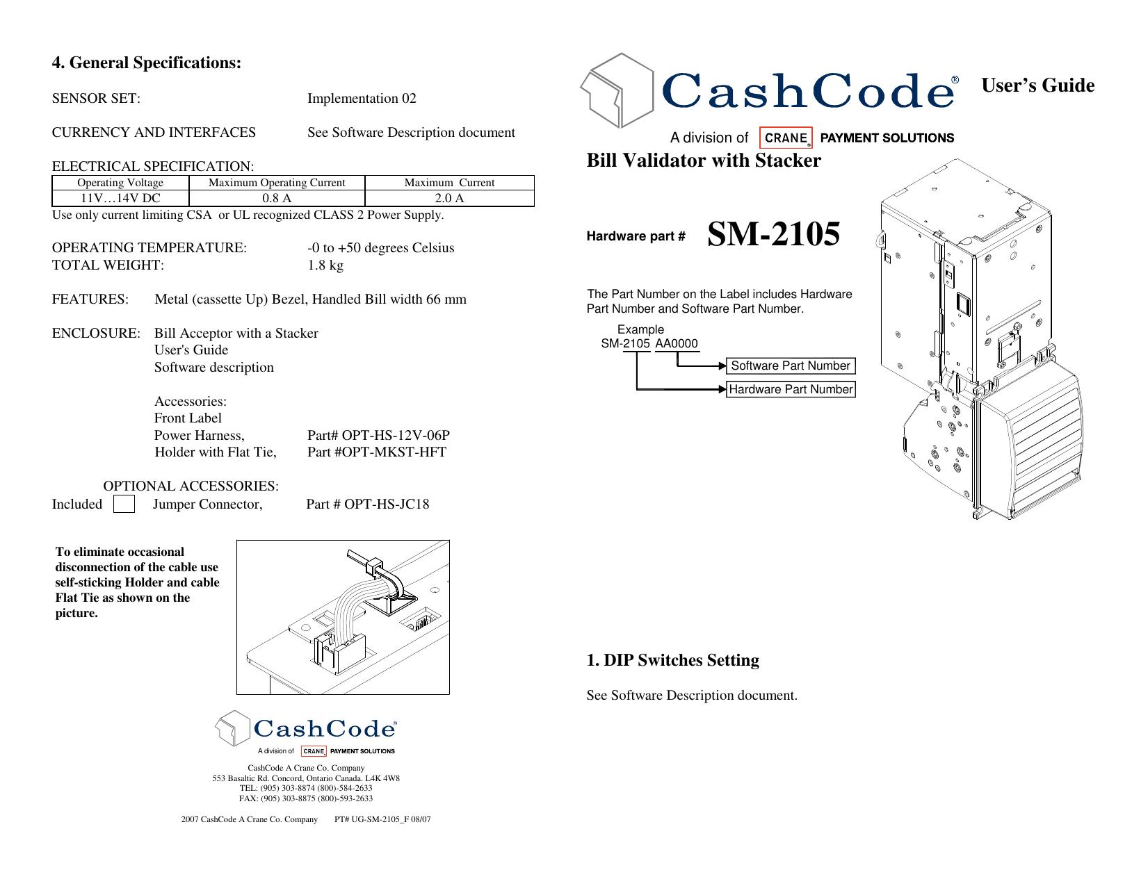 Microsoft Word - Mechanical User Guide SM-2105_F.doc by cchampagne