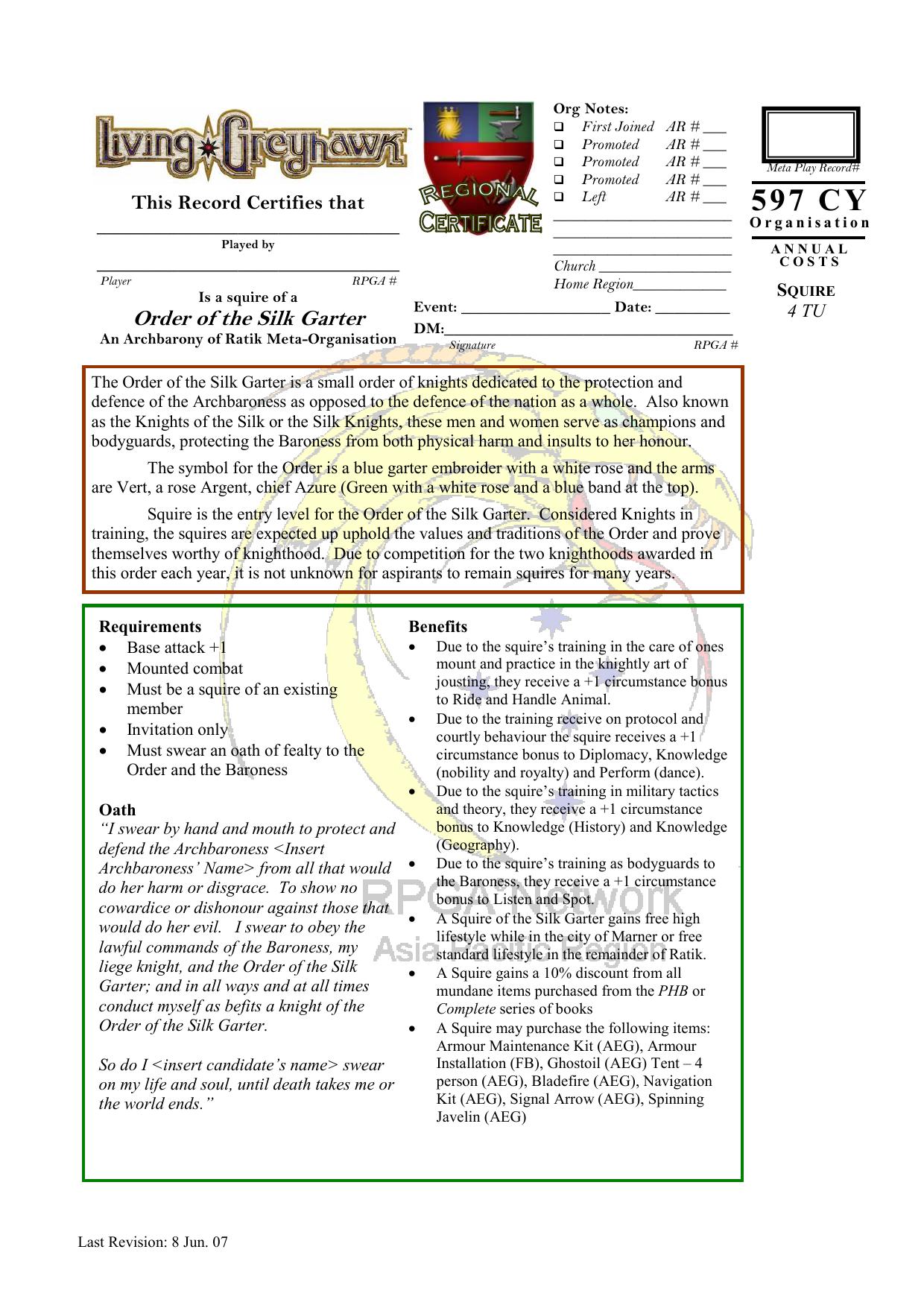 Microsoft Word - Meta-Org AR - Order of the Silk Garter - Squire.doc by James