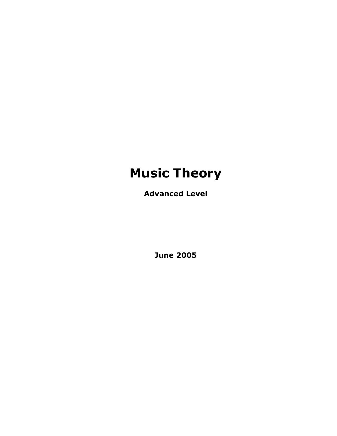 Microsoft Word - Music Theory - Advanced.doc by jmghyoot