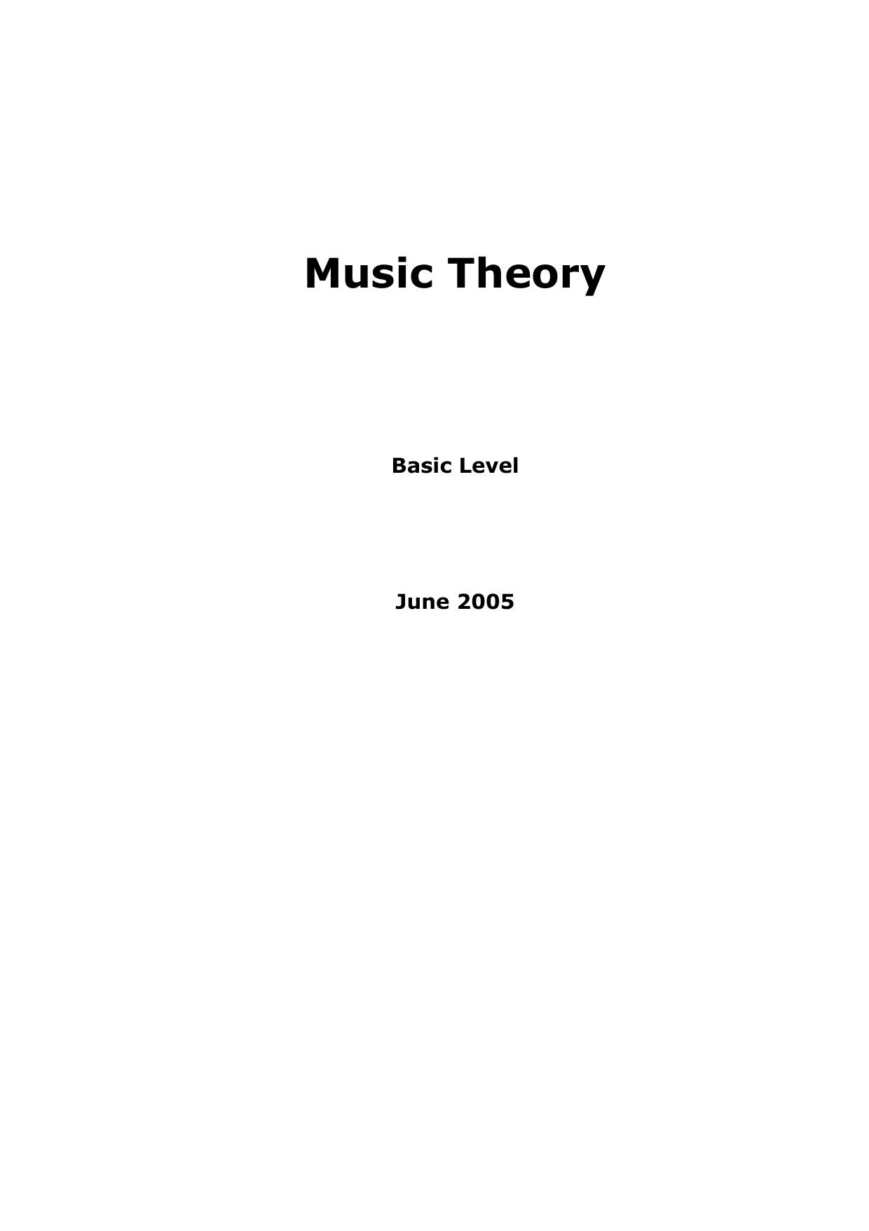 Microsoft Word - Music Theory - Basics.doc by jmghyoot