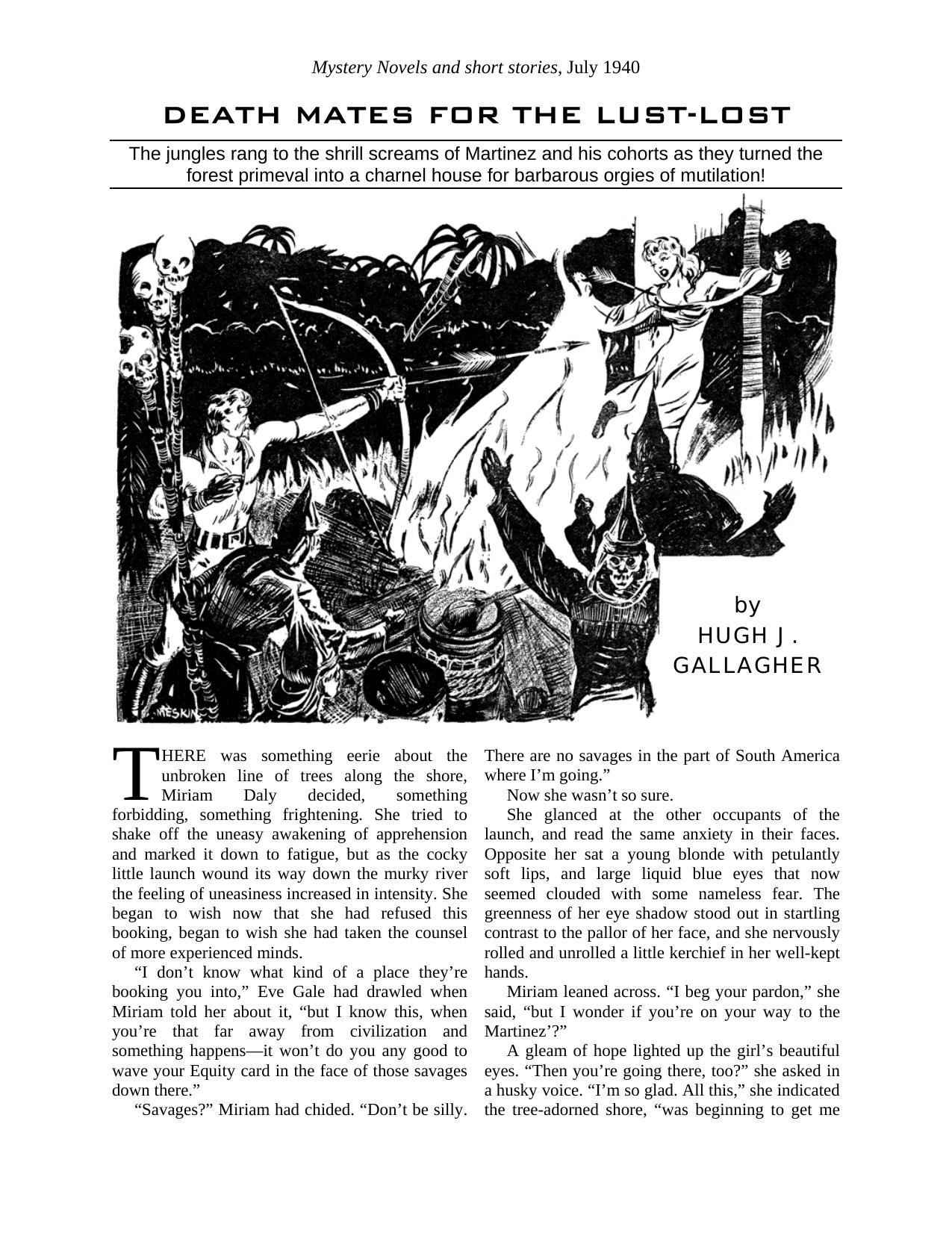 Microsoft Word - Mystery Novels & SS 40.07 Death Mates for the Lust-Lost.doc by Unknown