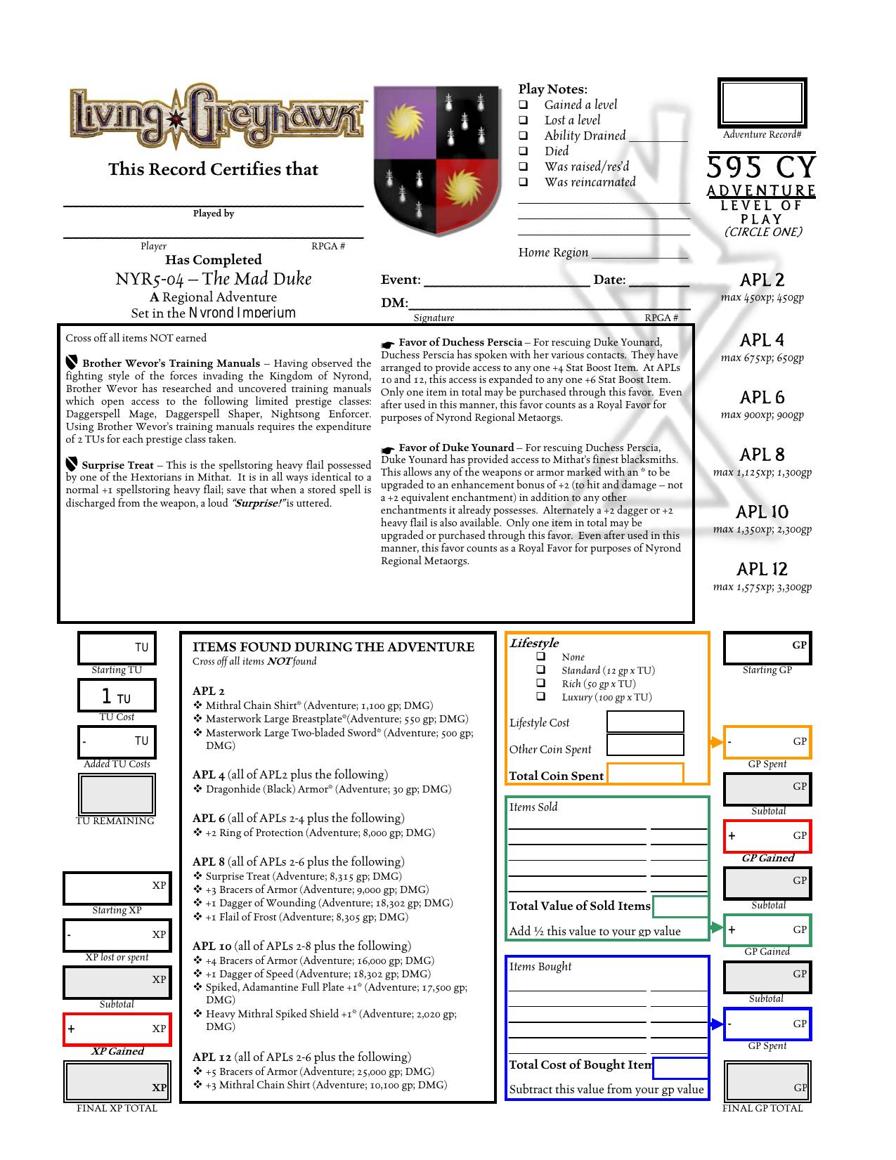Microsoft Word - NYR5-04 The Mad Duke AR.doc by Craig