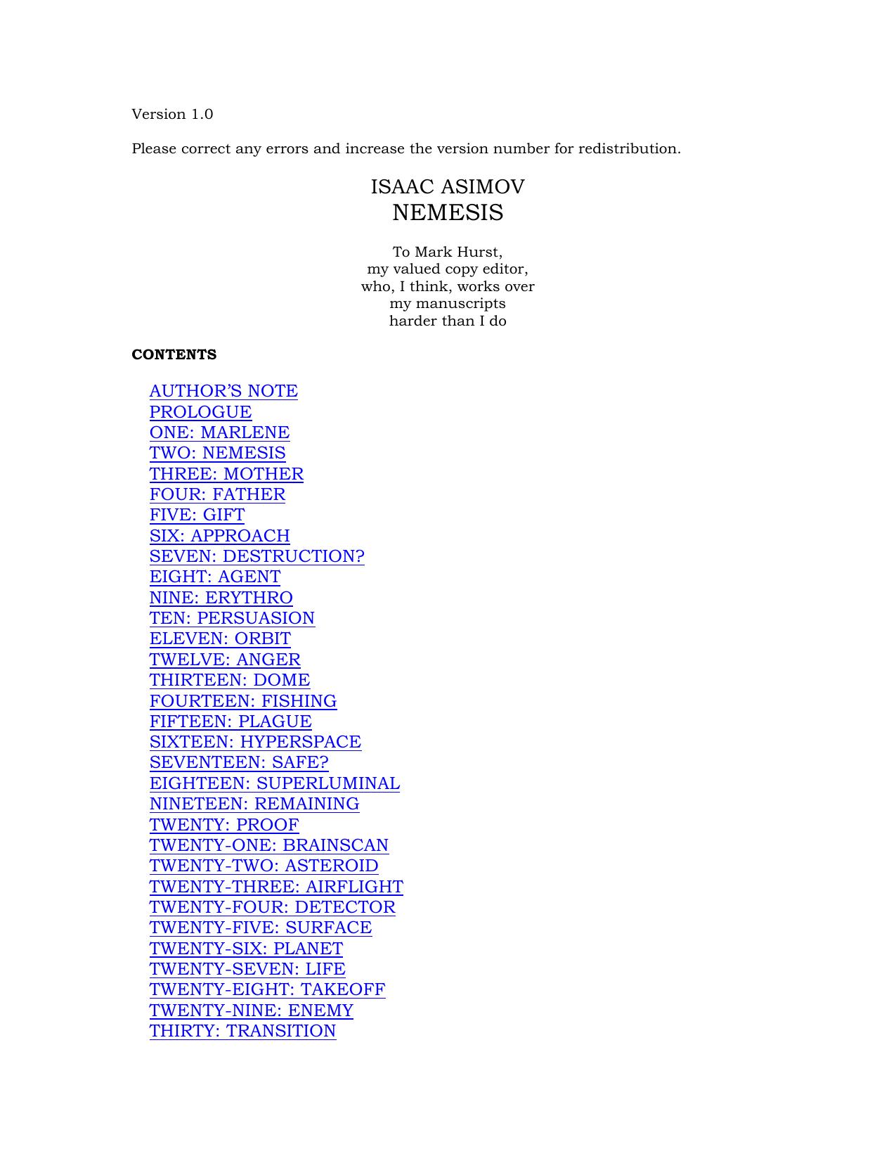 Microsoft Word - Nemesis - Isaac Asimov by Princess Delilah