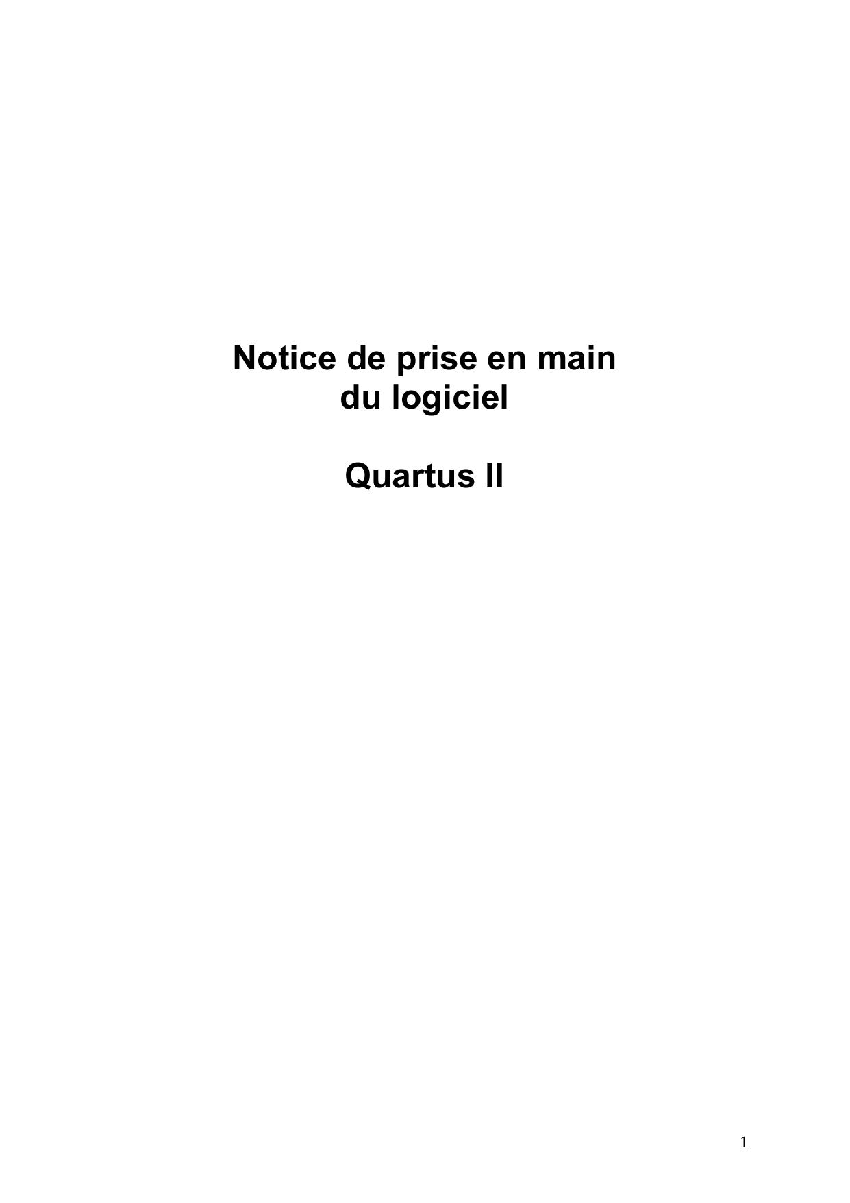 Microsoft Word - Notice Quartus.doc by Pravo