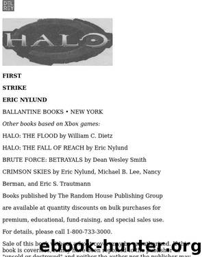Microsoft Word - Nylund, Eric - Halo 3 - First Strike.doc by Brian Athey