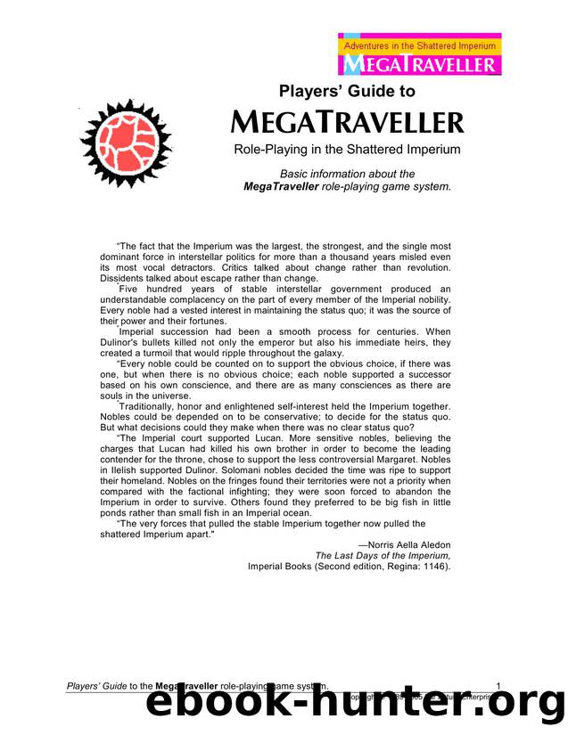 Microsoft Word - Official Guide to MegaTraveller.doc by HP_Owner