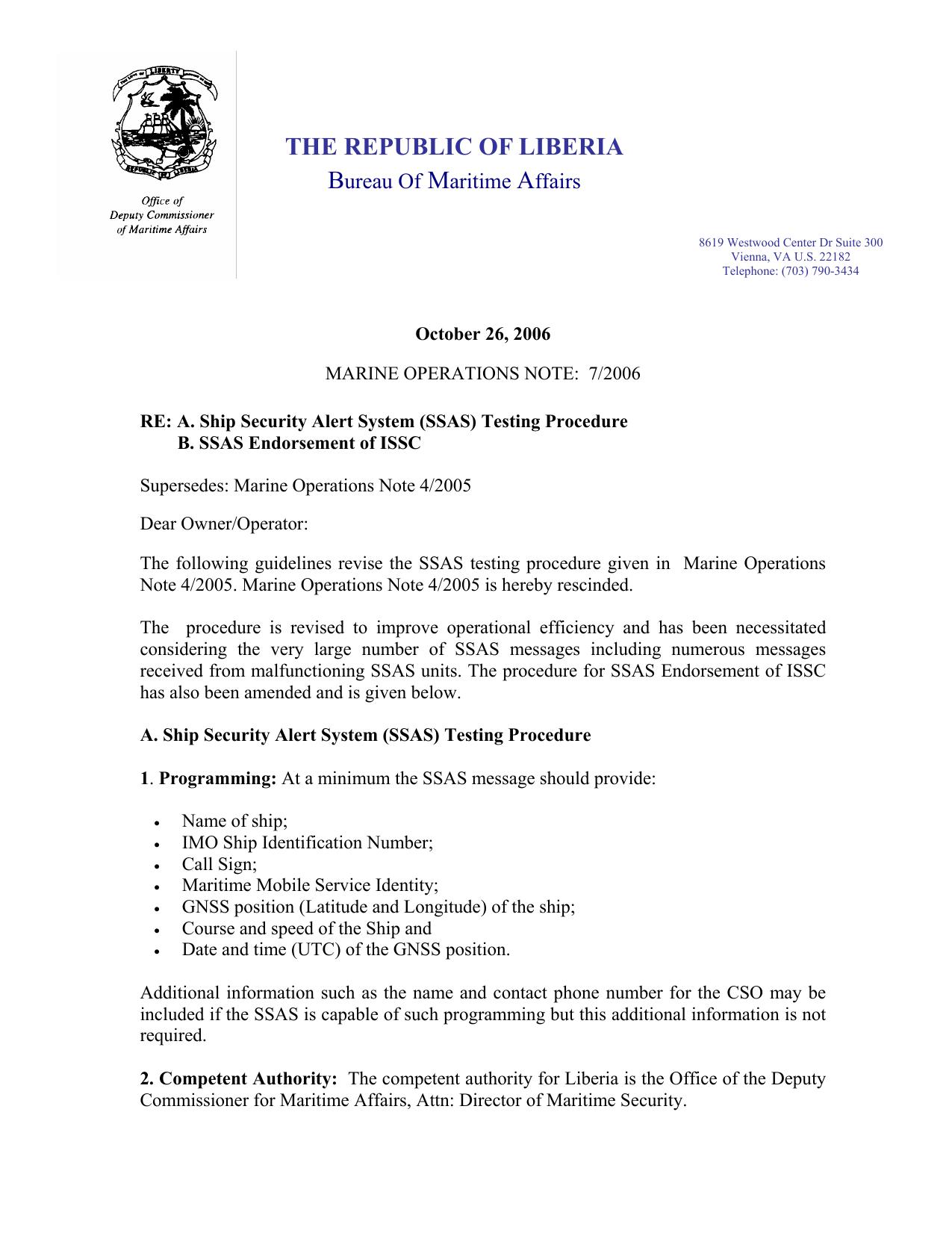 Microsoft Word - Operations Note 7-2006.doc by tkeegan