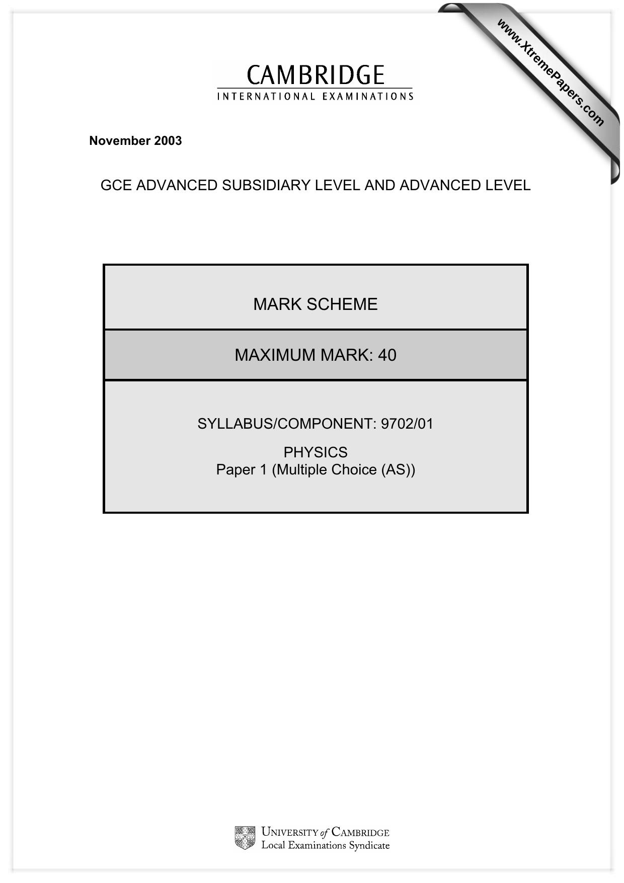 Microsoft Word - Physics 9702.doc by merrip