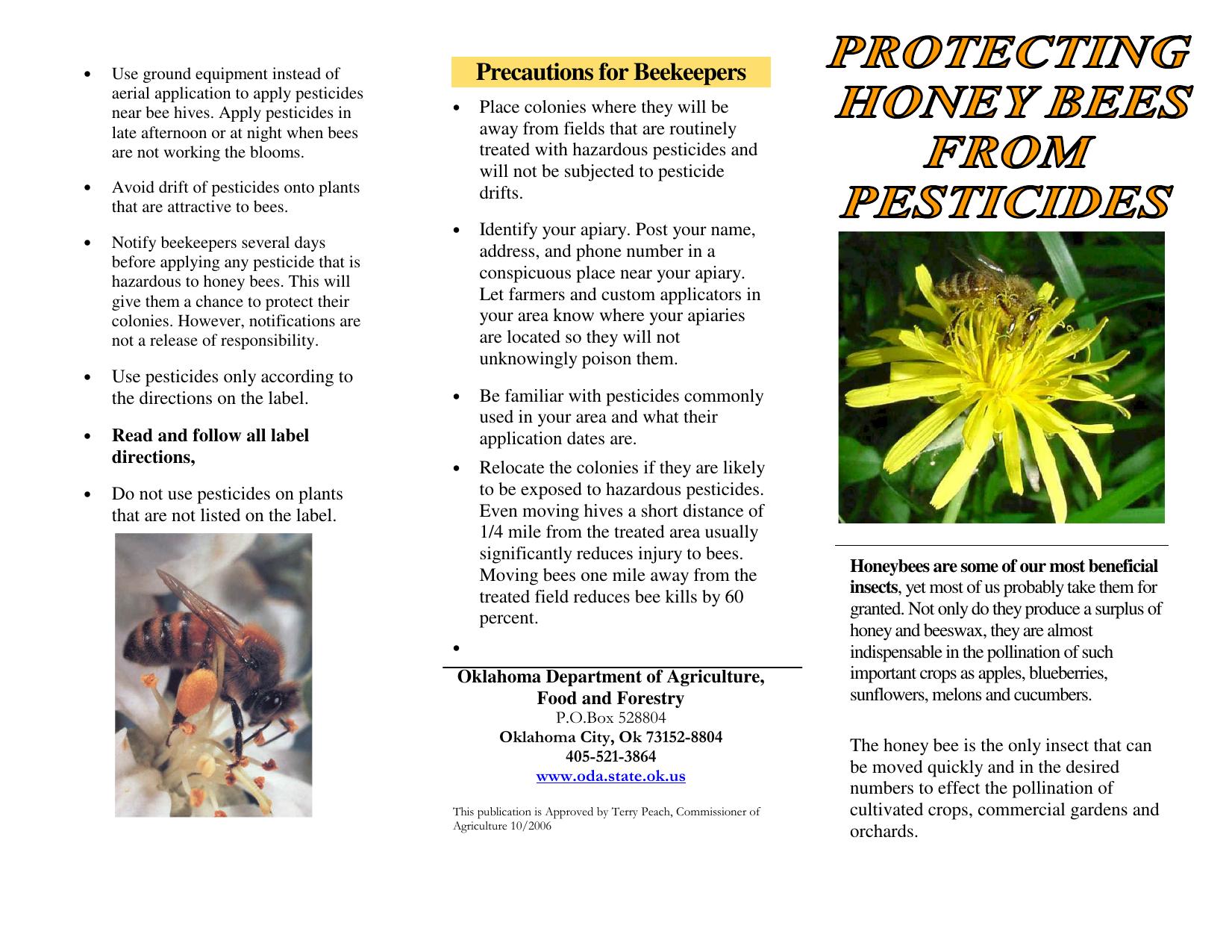 Microsoft Word - Protecting Honey bees Brochure.doc by donm